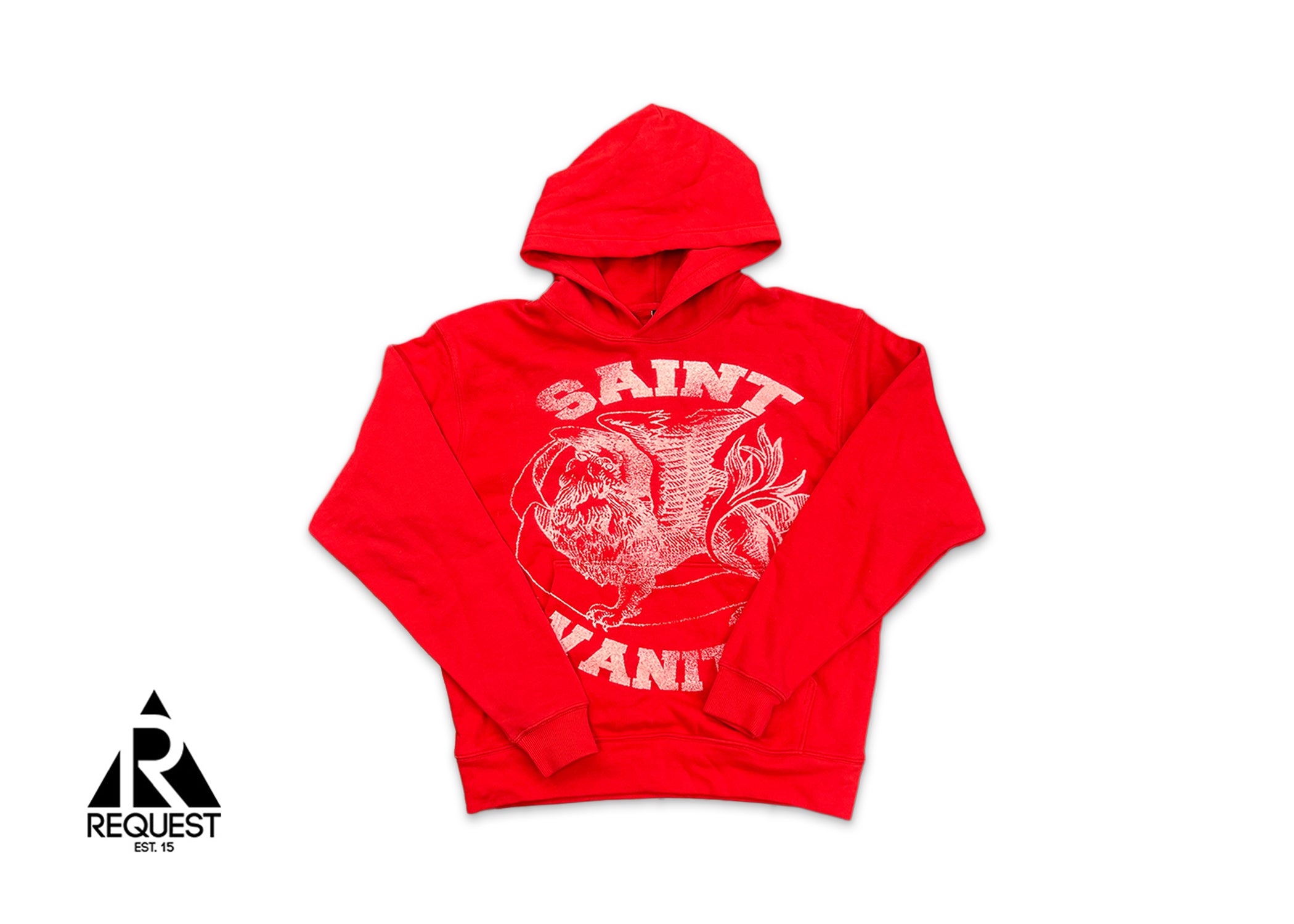 Saint Vanity Logo Hoodie "Red White"
