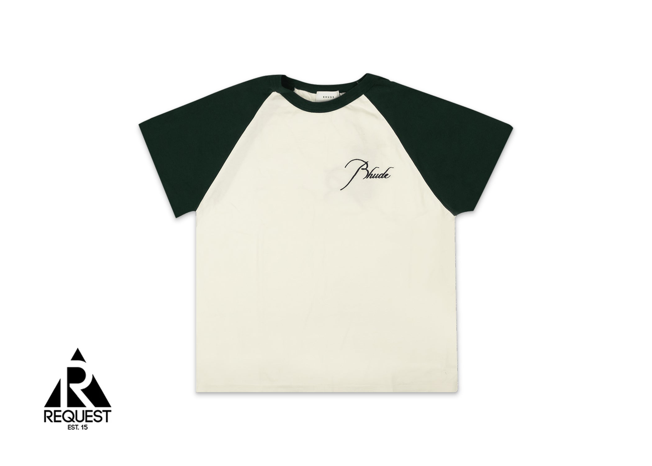 Rhude Ragland Tee “Emerald Green/White”