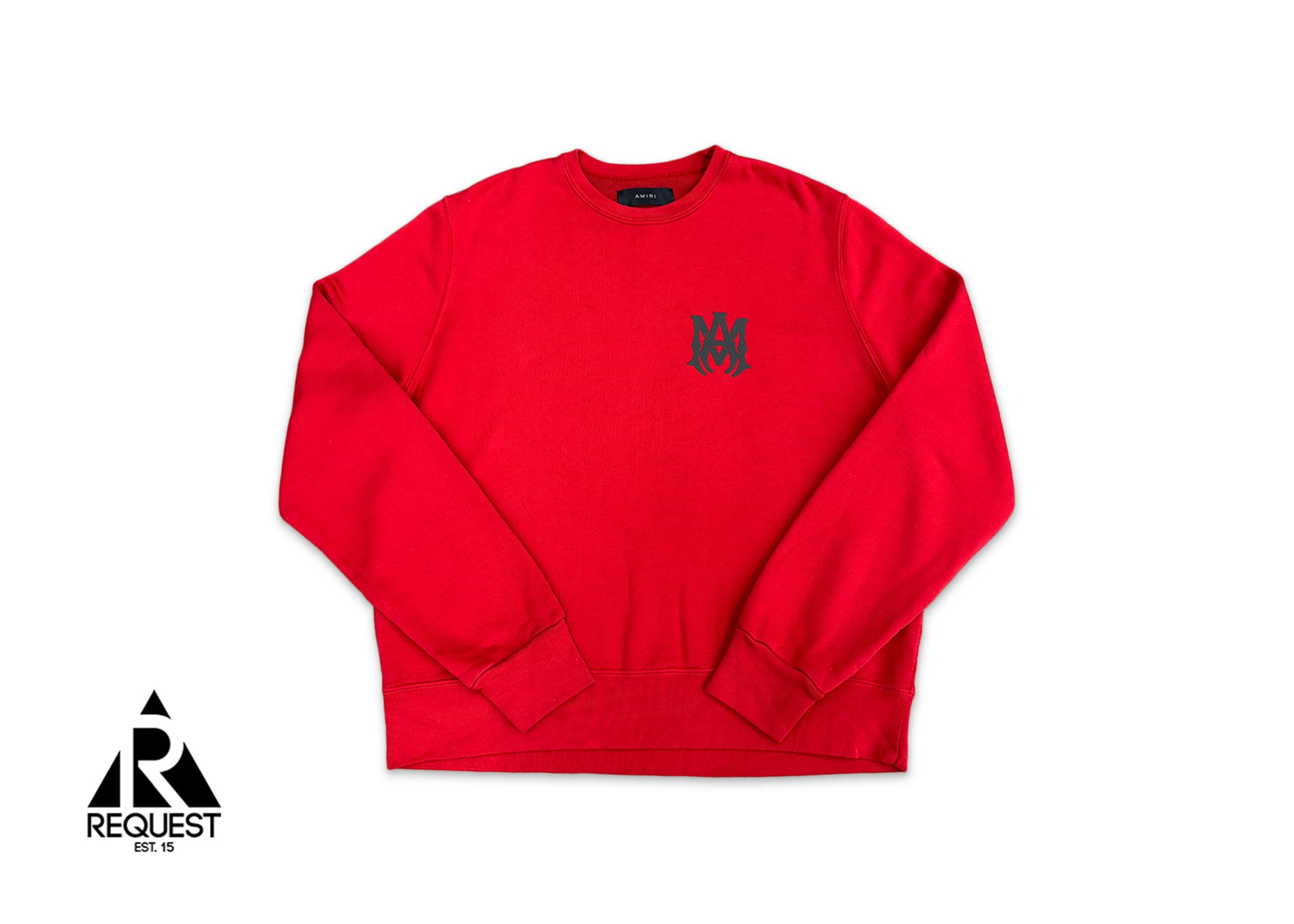 Amiri, MA Core Logo Crewneck Sweatshirt "Red/Black"