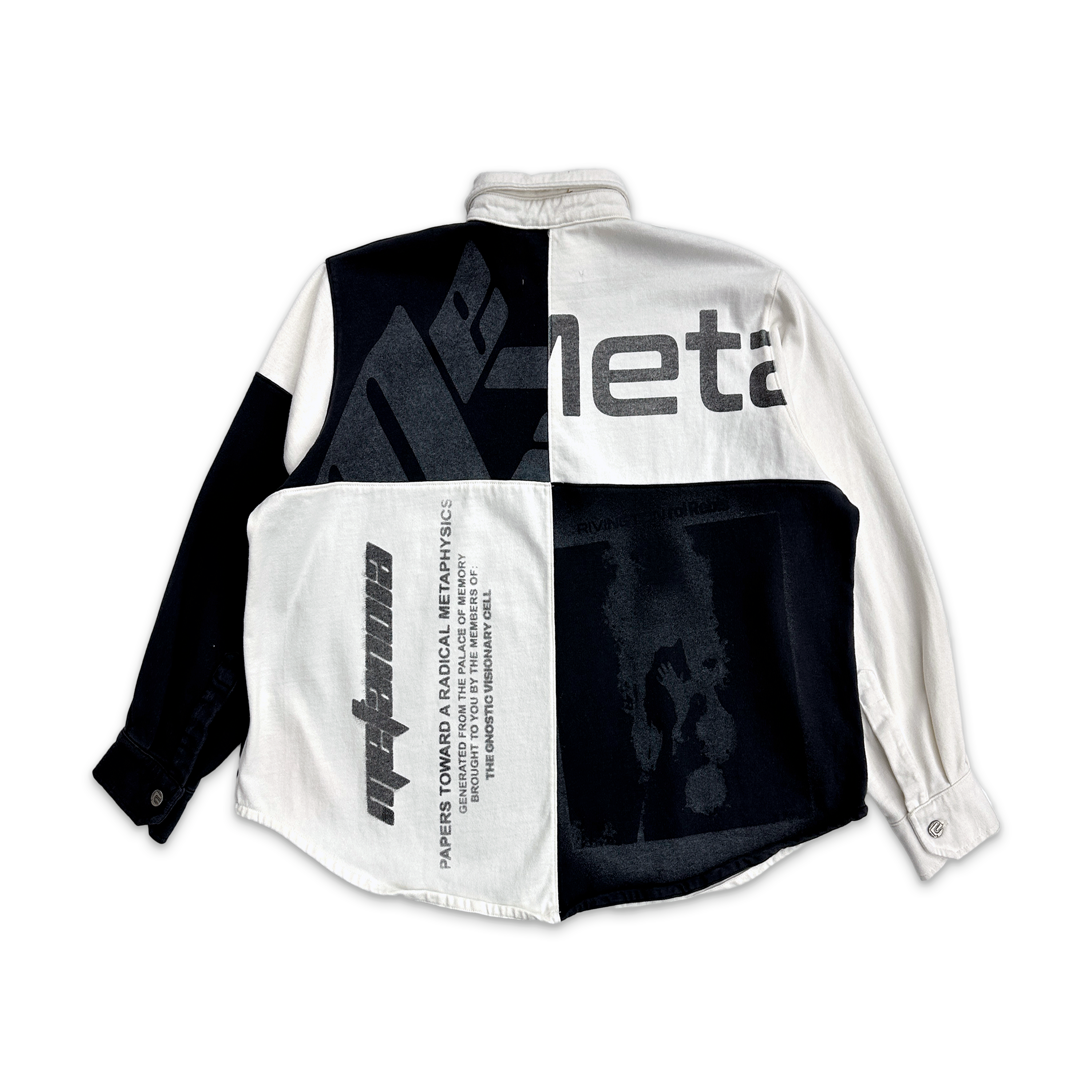 Meta Rugby Shirt "Black/White"