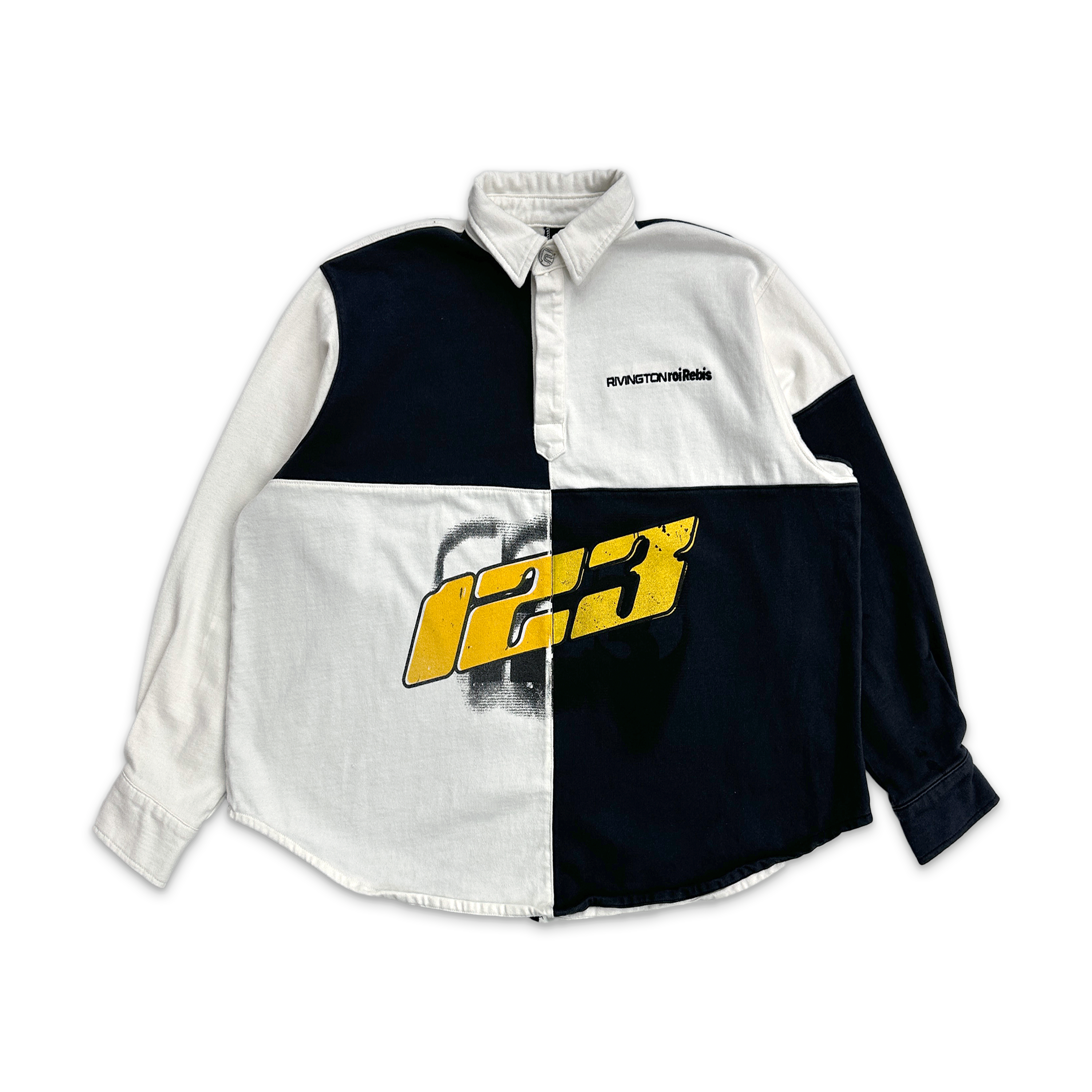 Meta Rugby Shirt "Black/White"