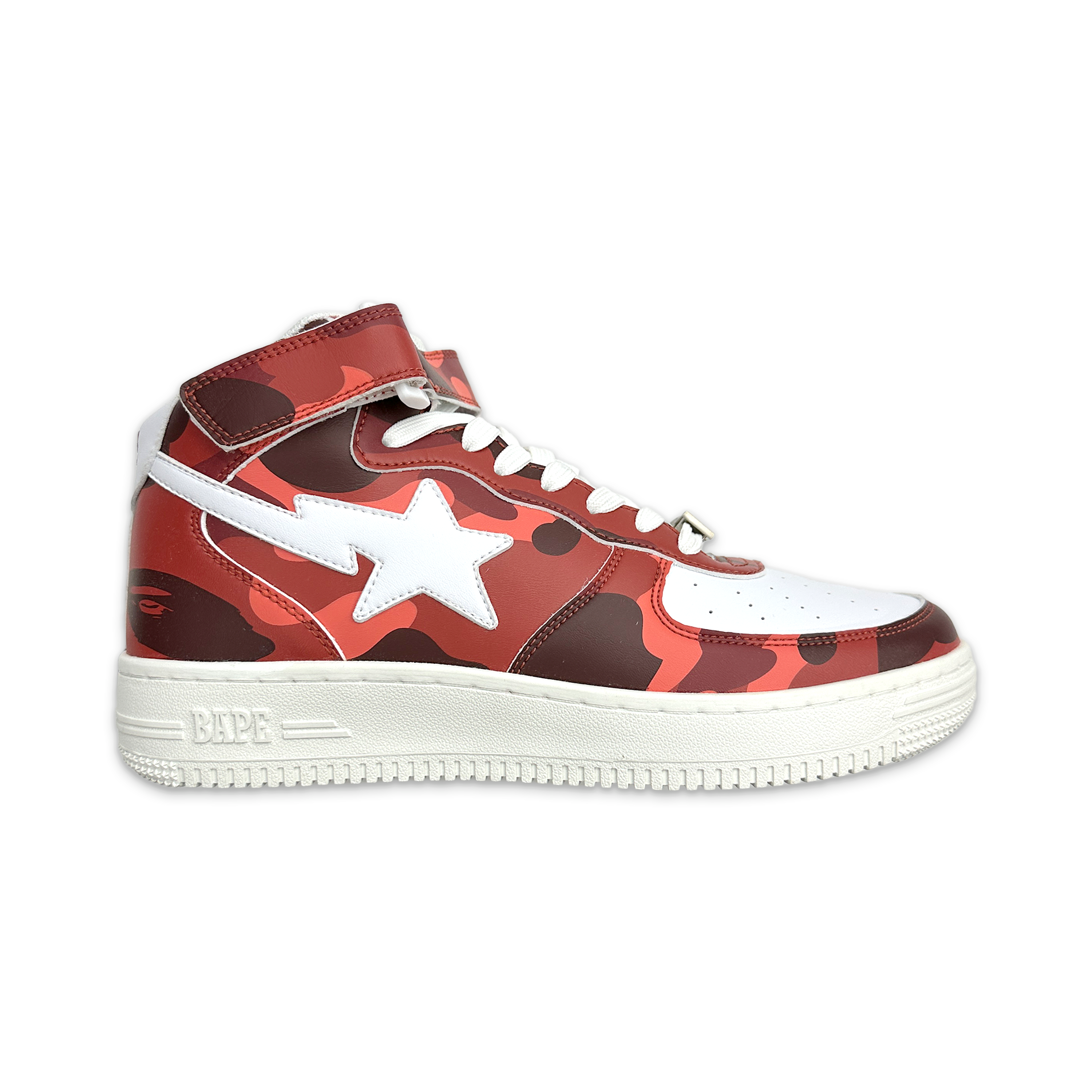 A Bathing Ape (BAPE), Bapesta Mid "Red Camo White"