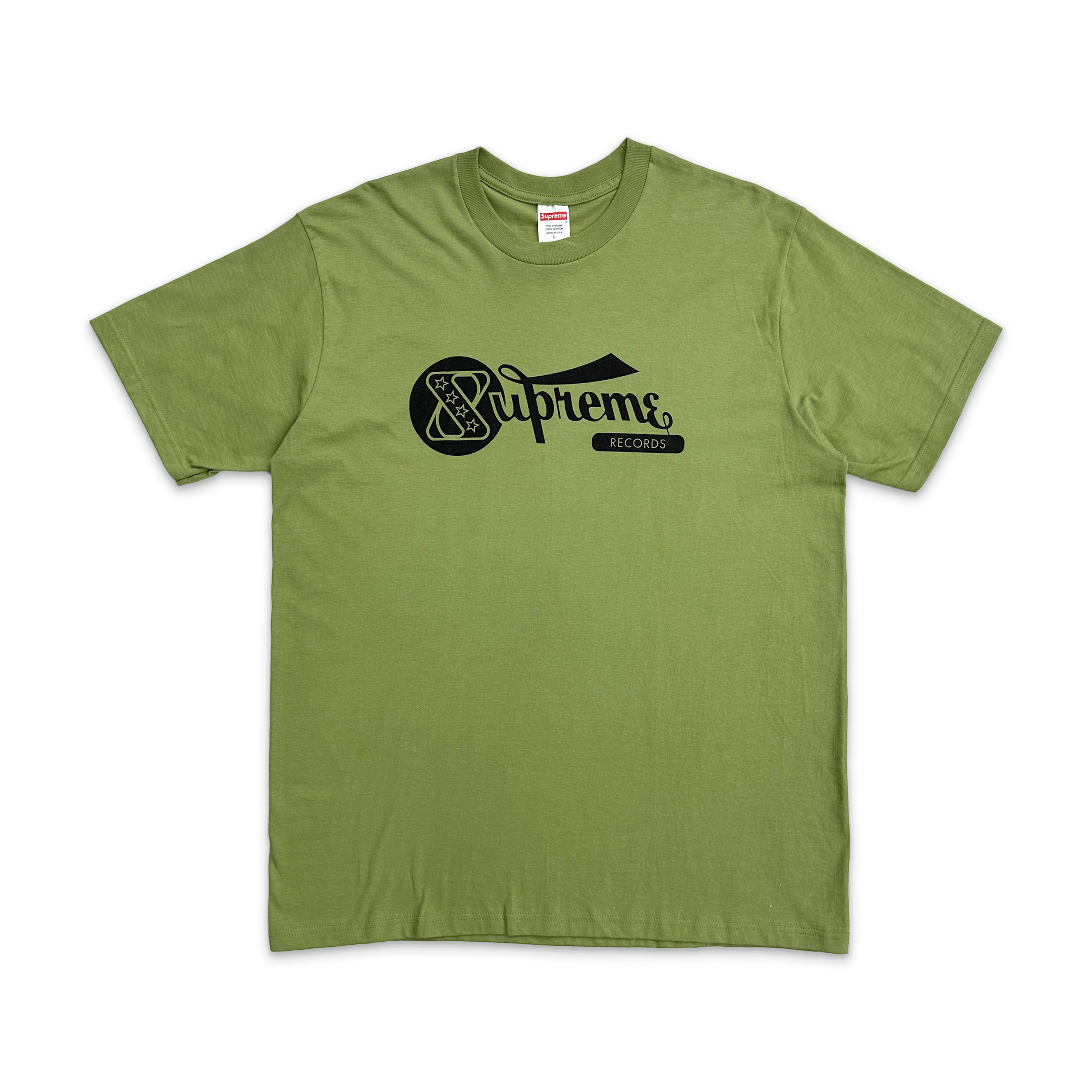 Supreme, Records Tee "Moss Green"
