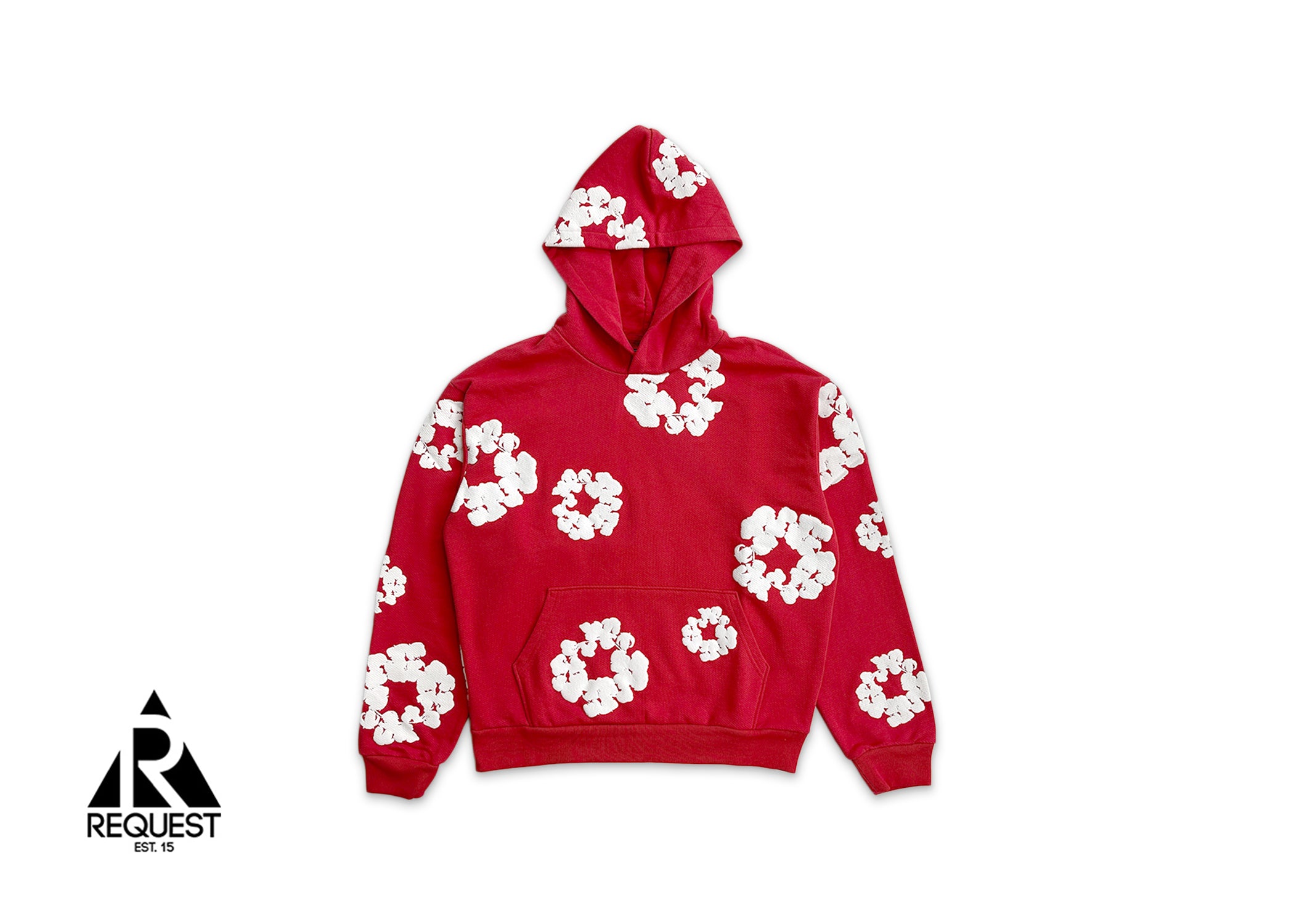Denim Tears, Cotton Wreath Hoodie "Red"