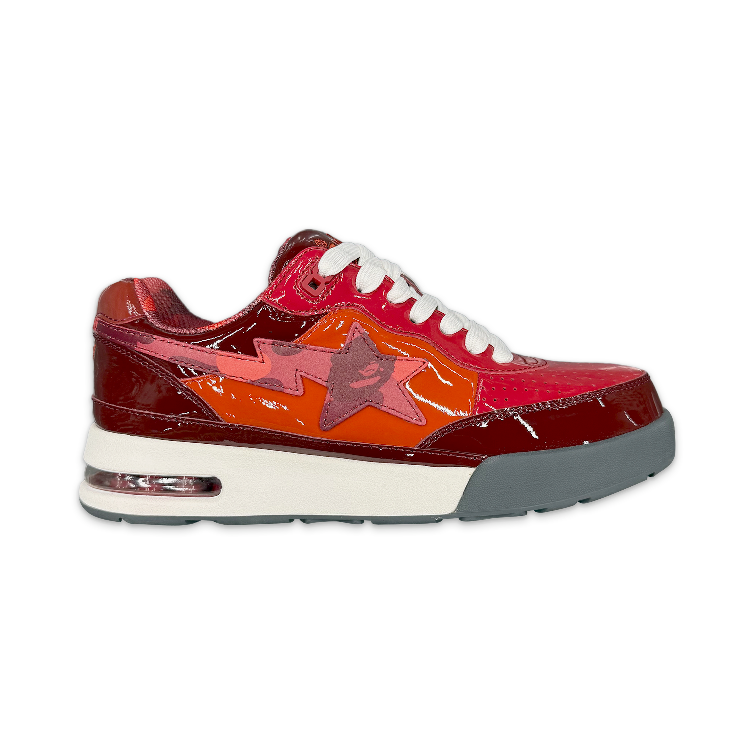 A Bathing Ape (BAPE), Bape Roadsta "Patent Leather Red" (2022)