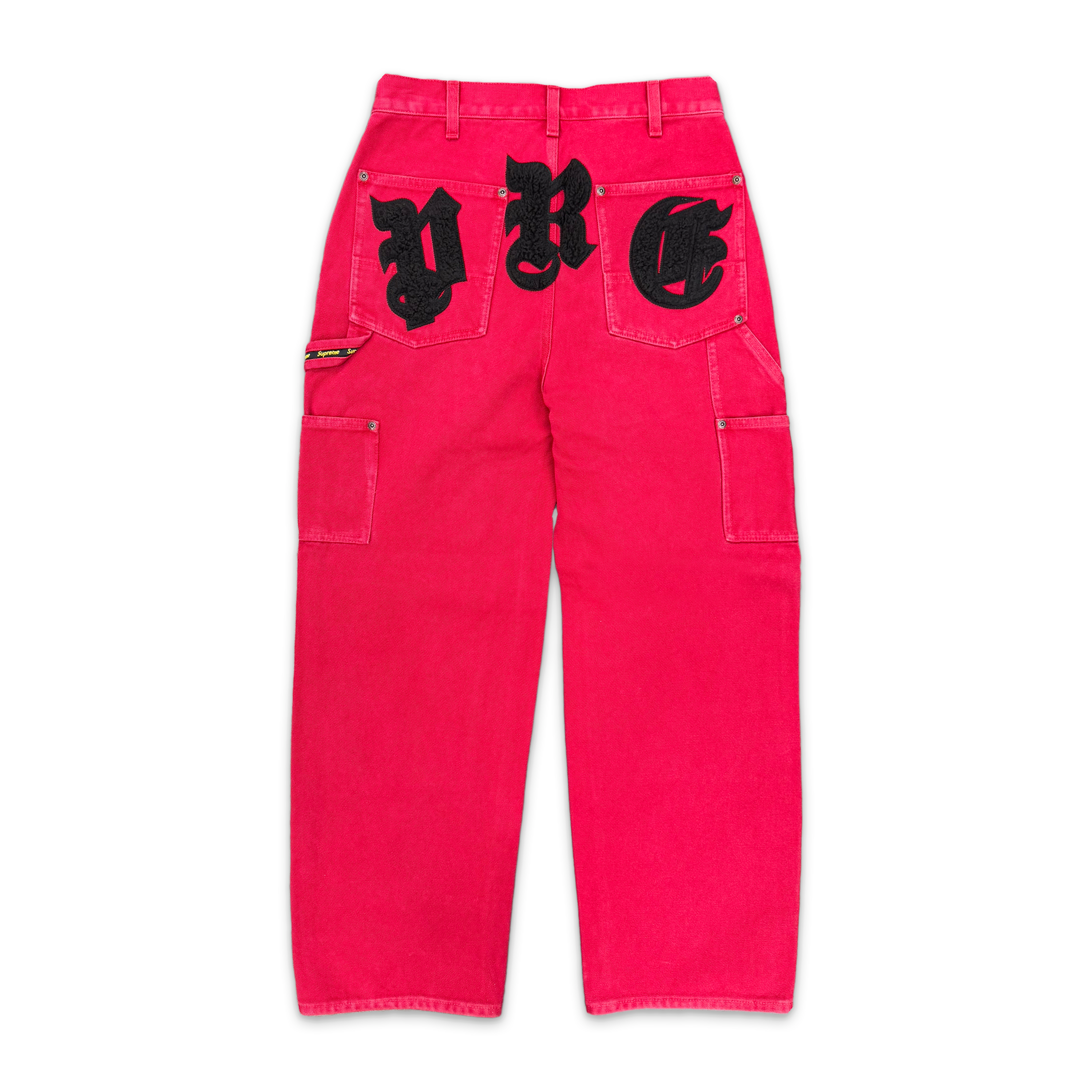 Supreme, Old English Canvas Double Knee Painter Pant "Red"