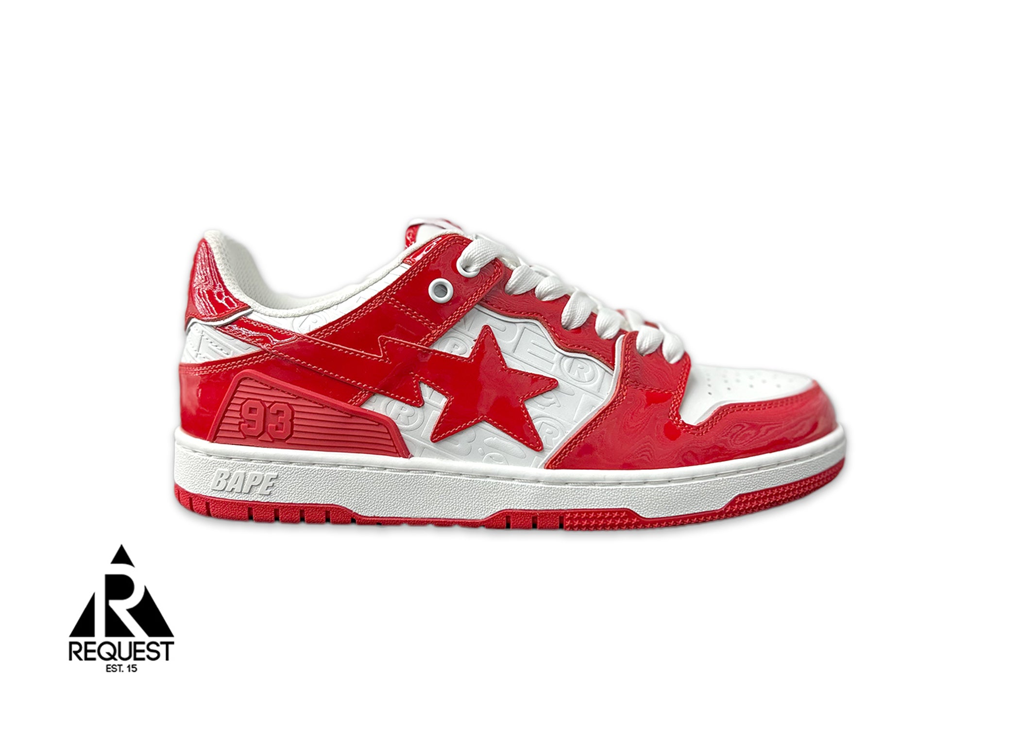 A Bathing Ape Bape SK8sta "Red Patent"