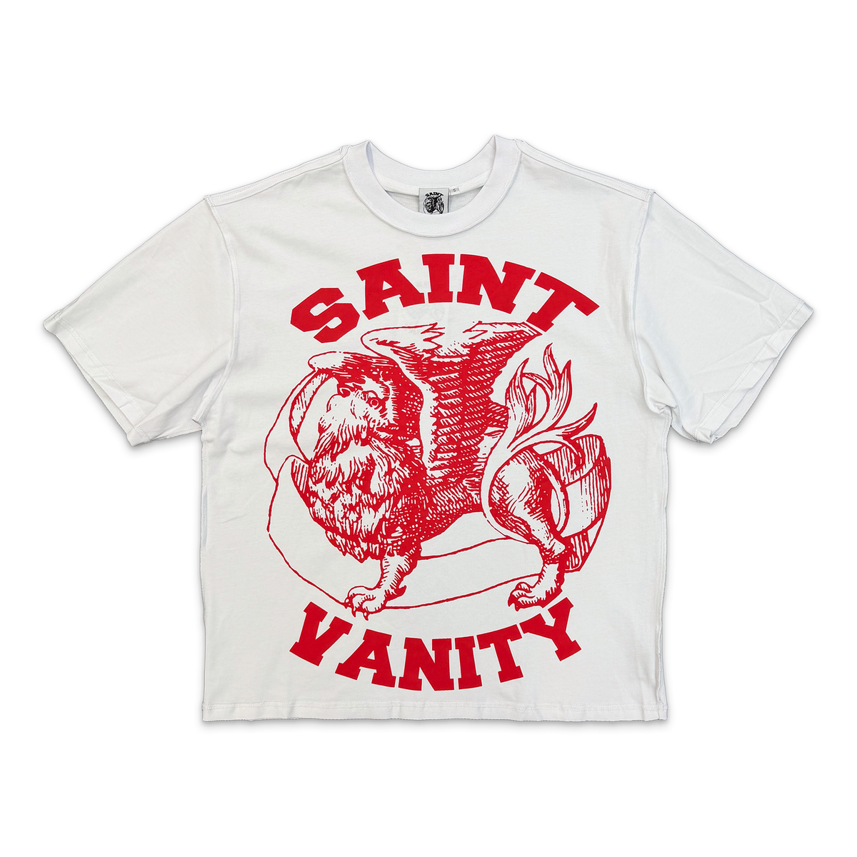 Griffin Tee "White/Red"