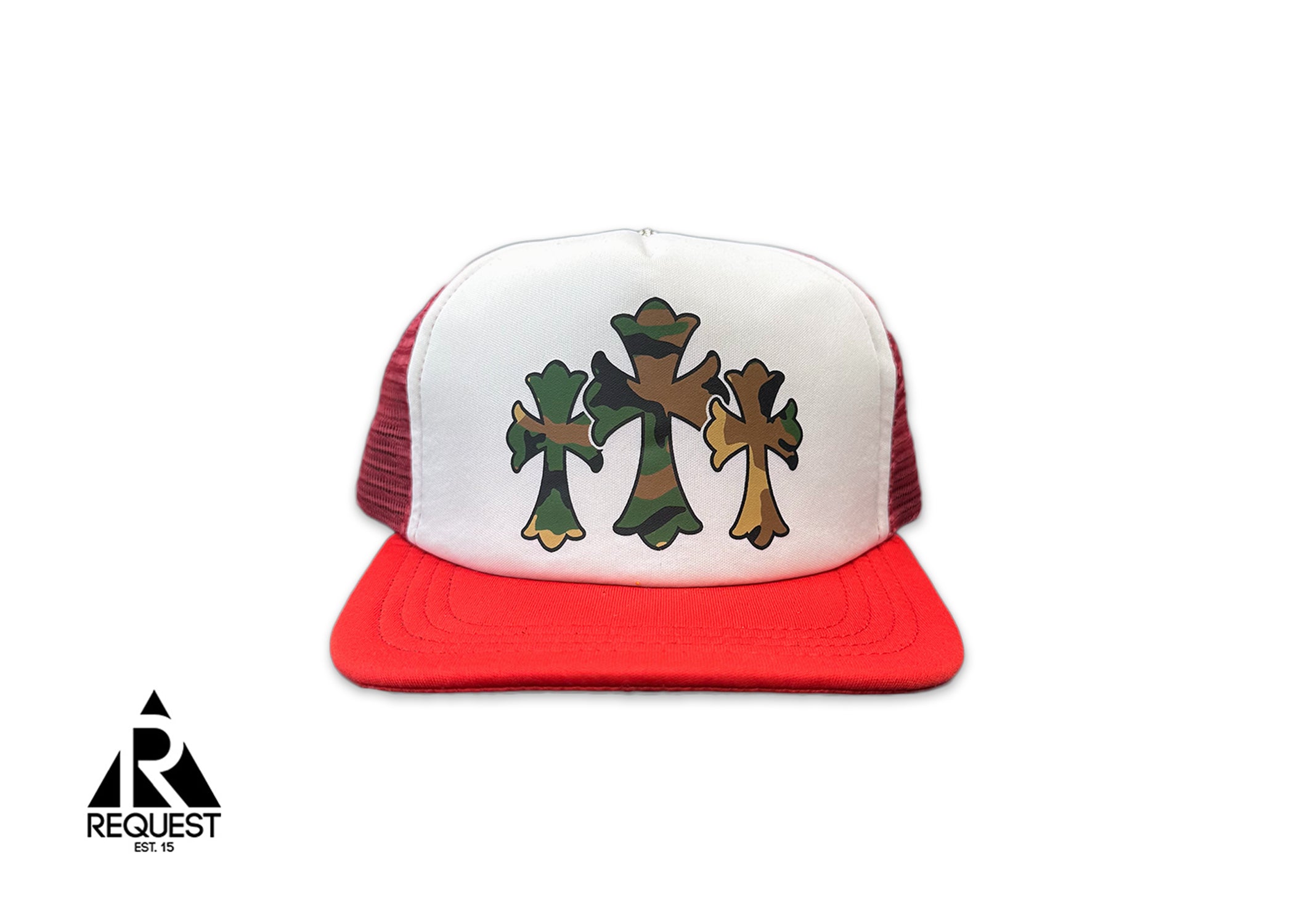 Camo Triple Cross Trucker "Red"