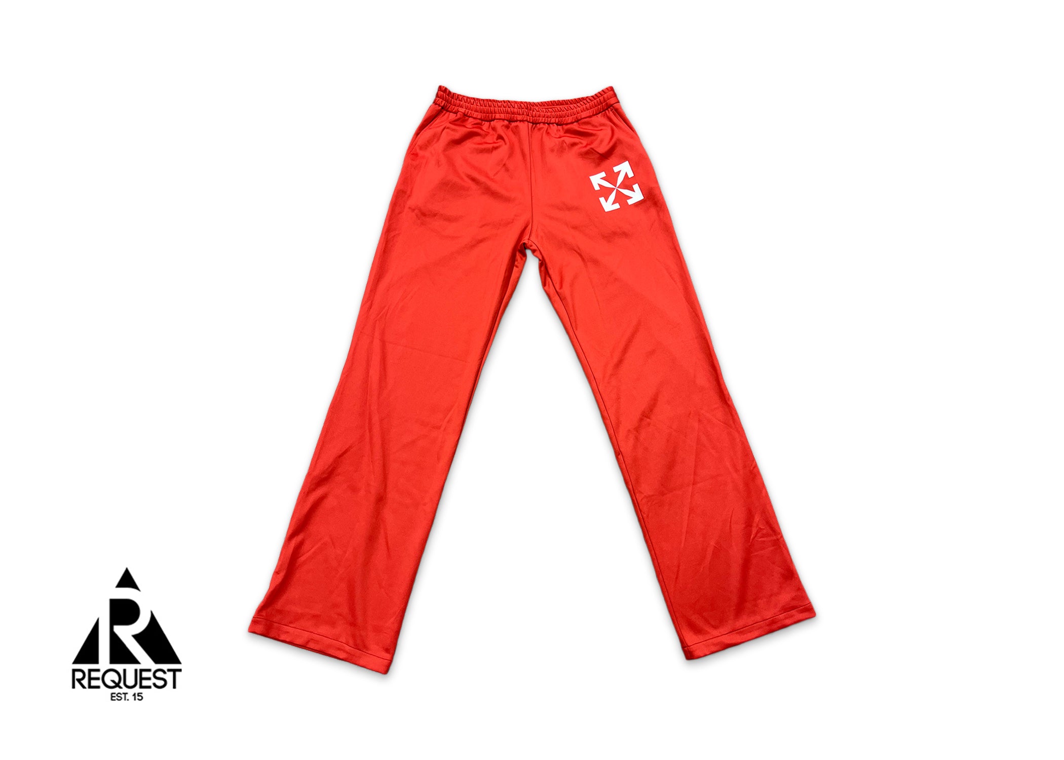 Off White Single Arrow Slim Track Pants “Red”