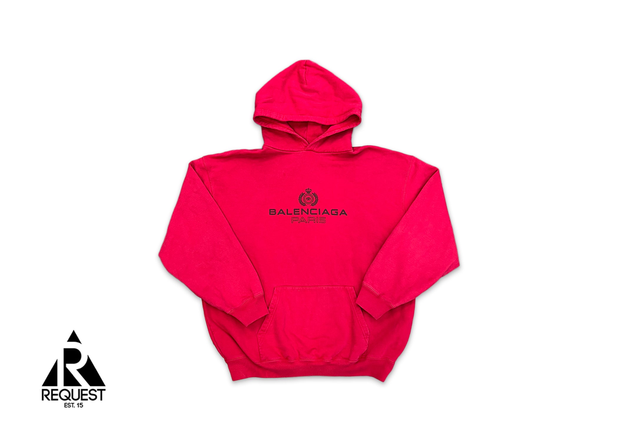 Balenciaga, BB Crest Paris Hoodie "Red"
