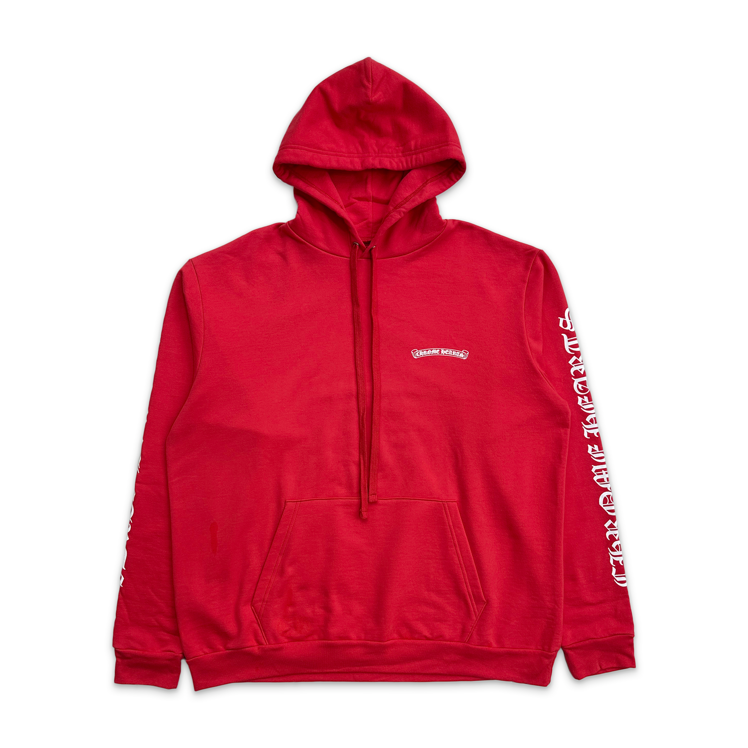 Chrome Hearts, Online Exclusive Scroll Hoodie "Red"