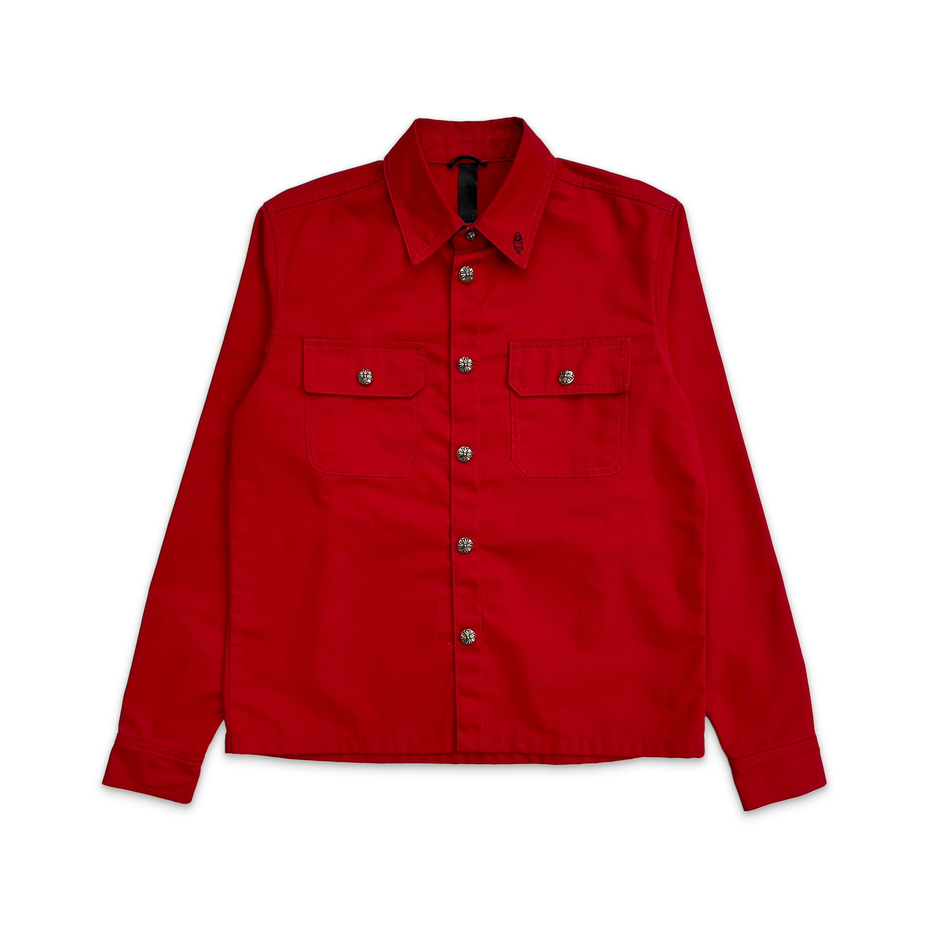 Matty Boy Canvas Button Up Sample Shirt "Red"