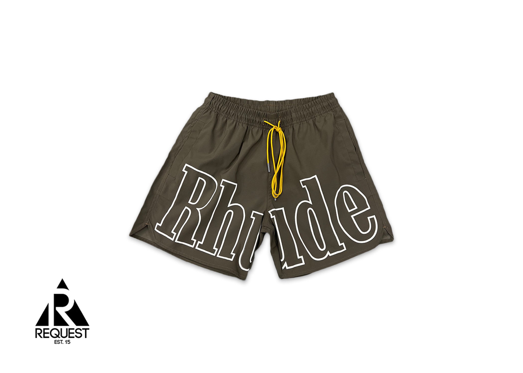 Rhude Logo Swim Shorts "Dark Grey"