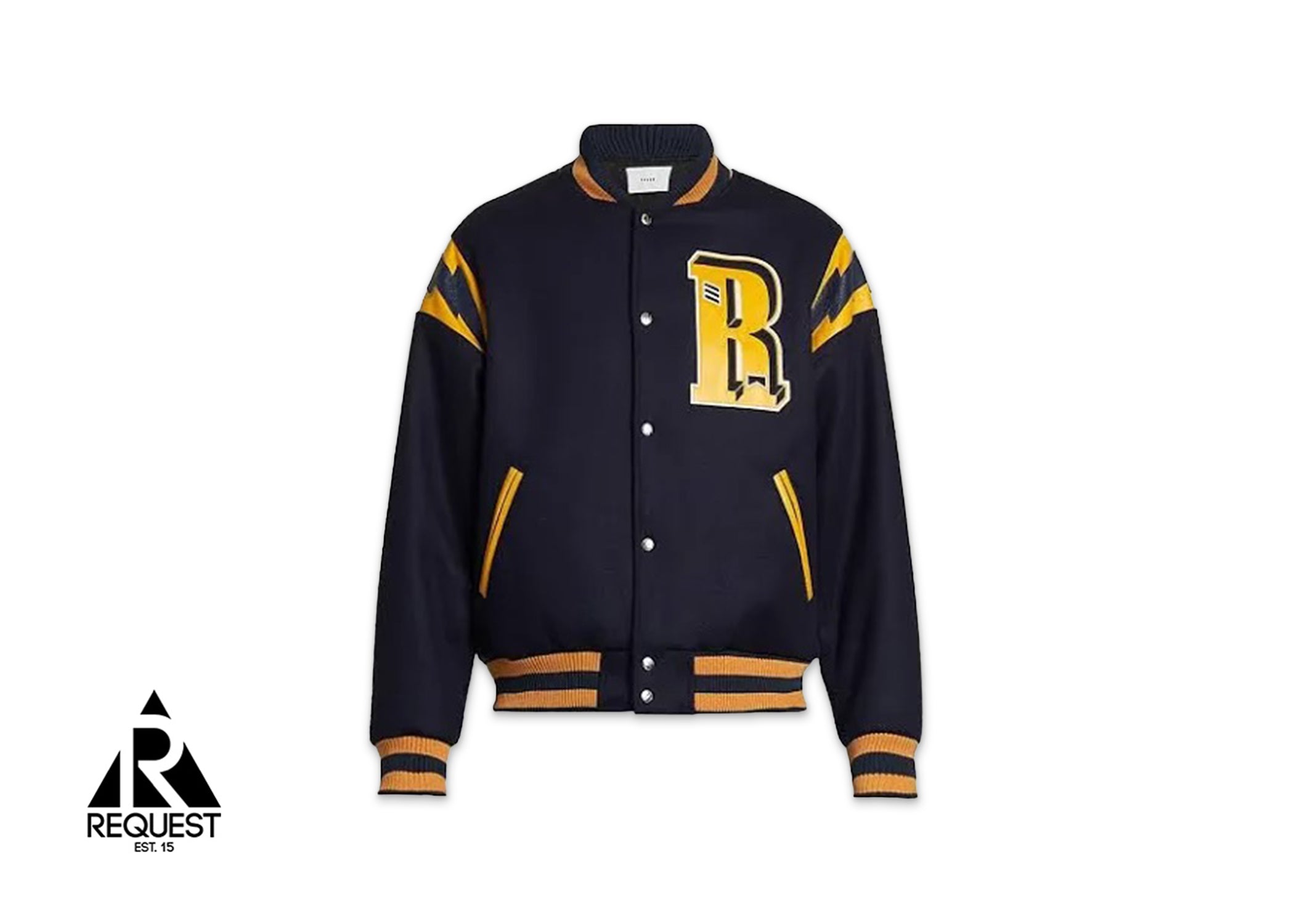 Rhude American Spirit Bomber Jacket "Navy/Yellow"