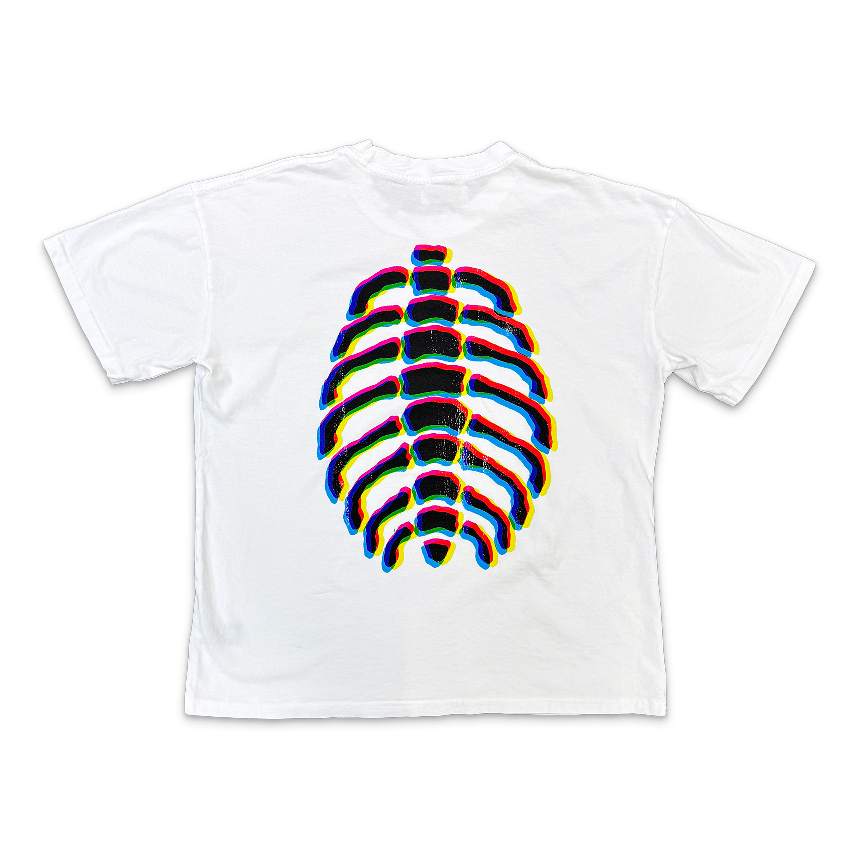 Alchemist, Ripped Logo Tee '25' "Opal White"