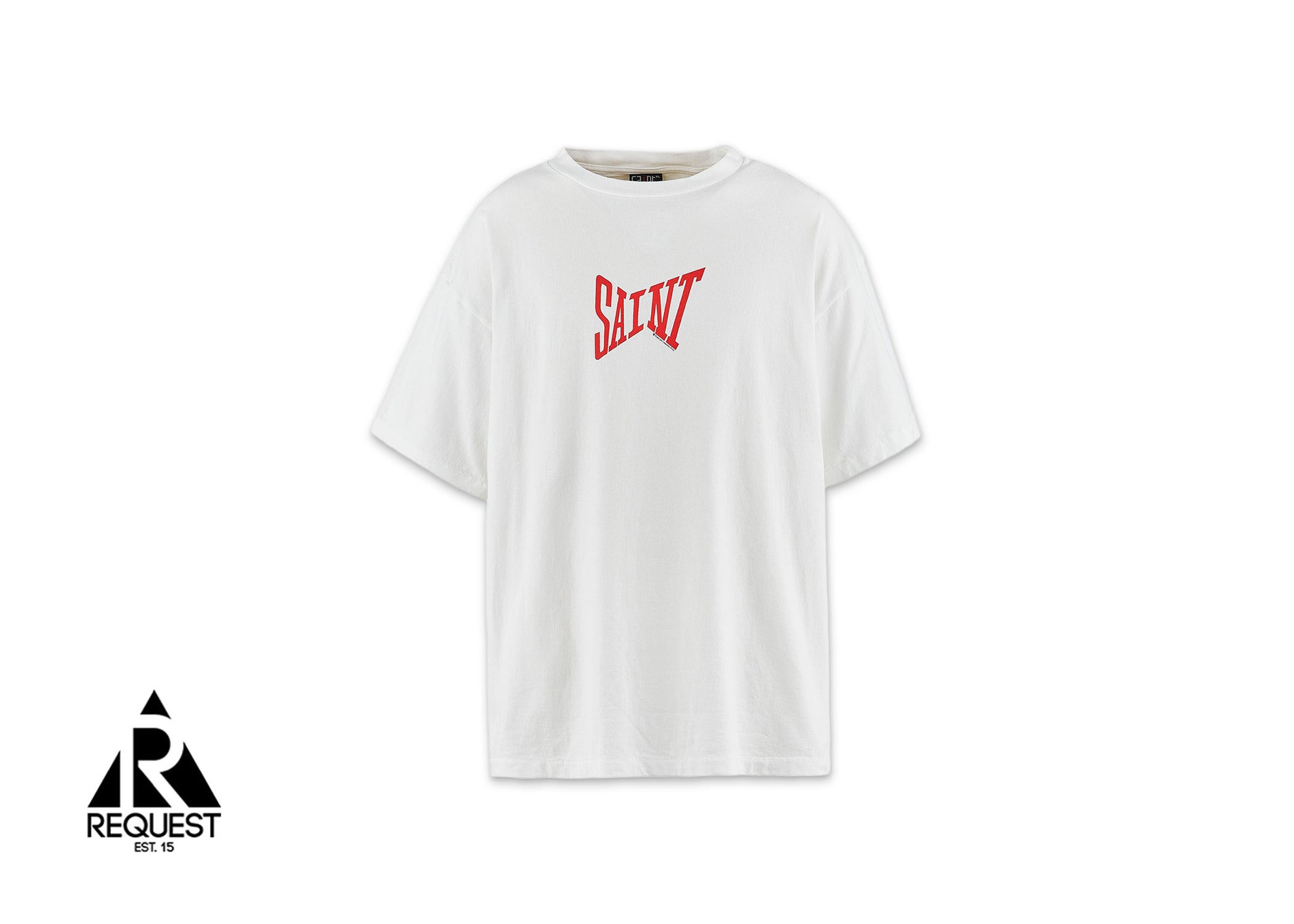 Saint Michael Ribbon Tee "White/Red"