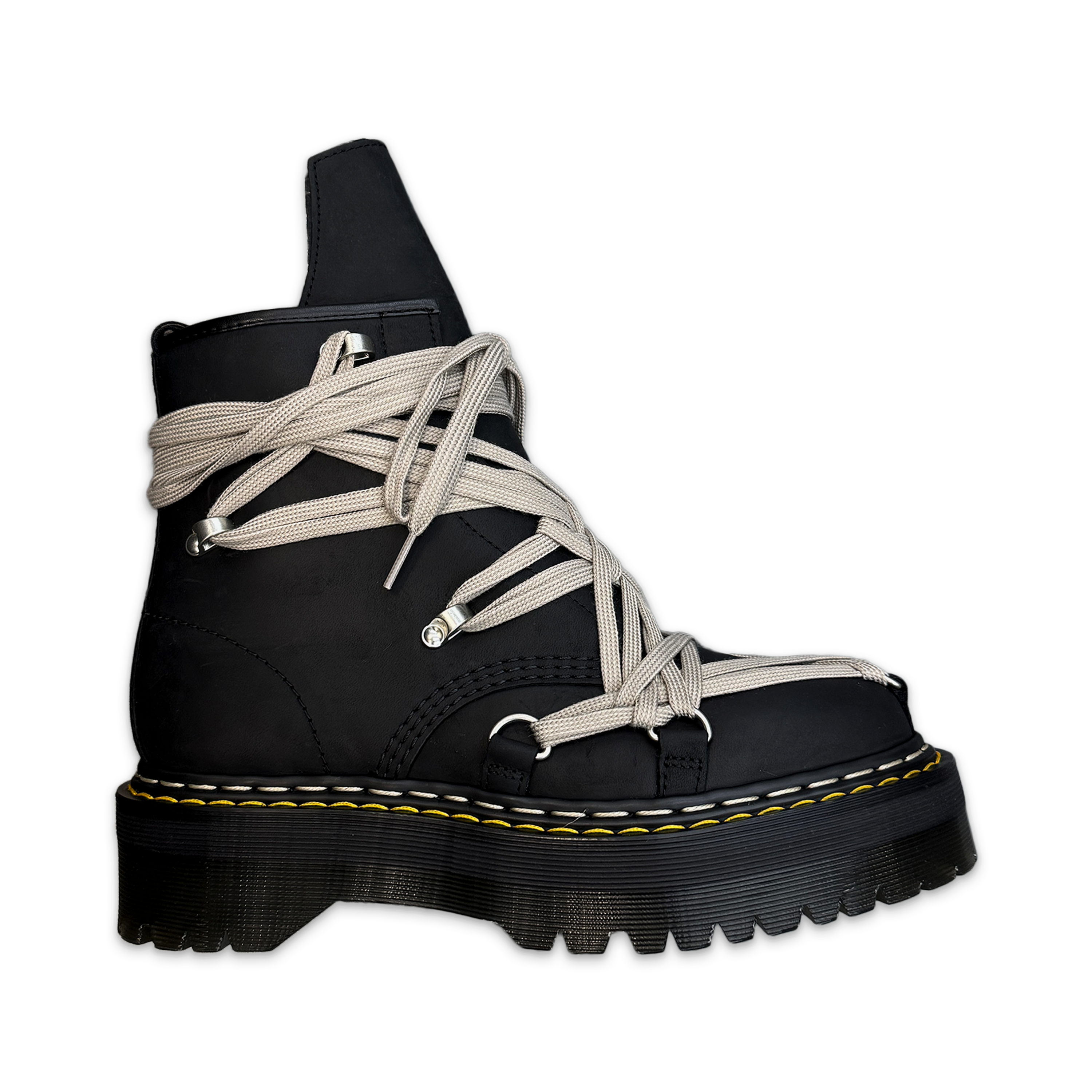 x Dr. Martens 1460 DRKSHDW Quad Sole Mega Lace Boot "Black"