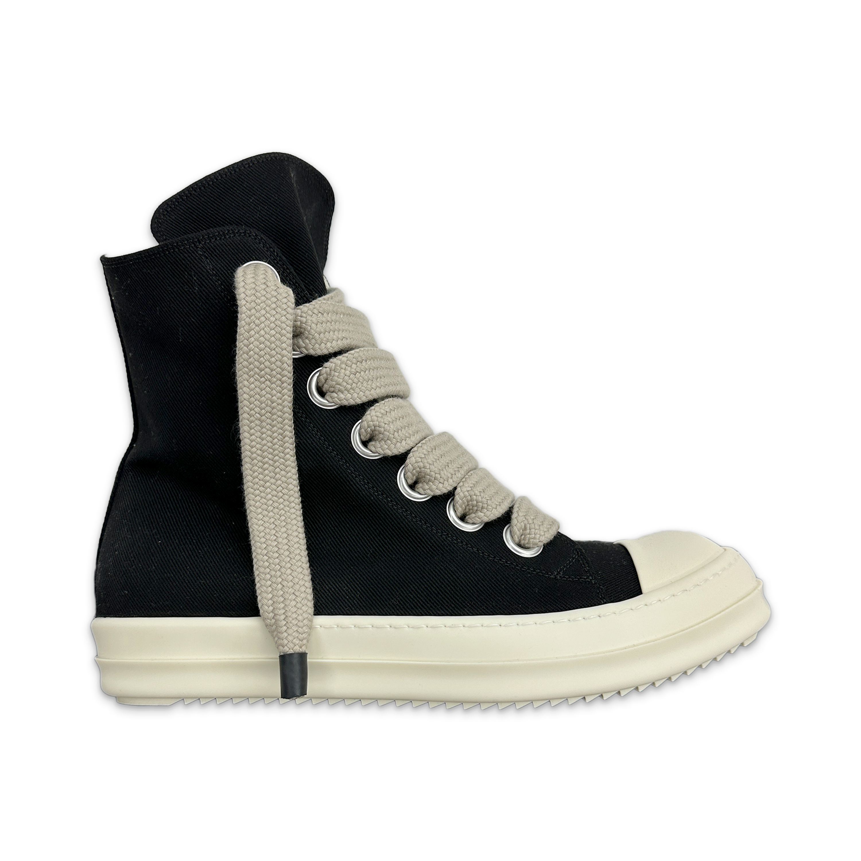 Temple Jumbo Lace Canvas Ramones High "Black Milk"
