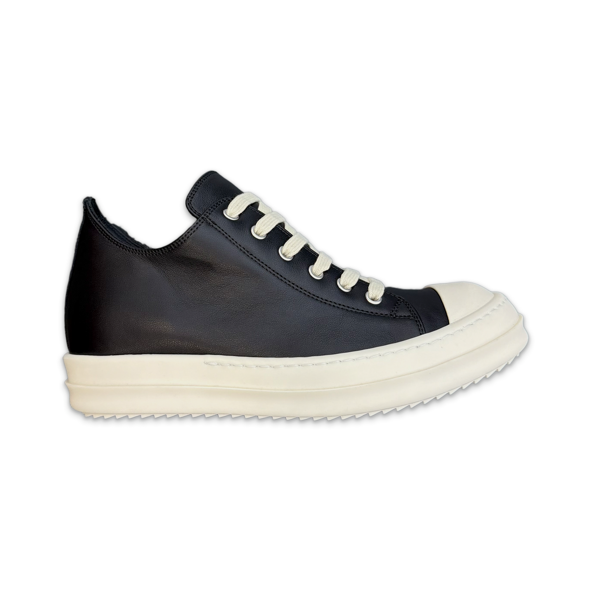 Scrape Ramones Leather Low "Black Milk"