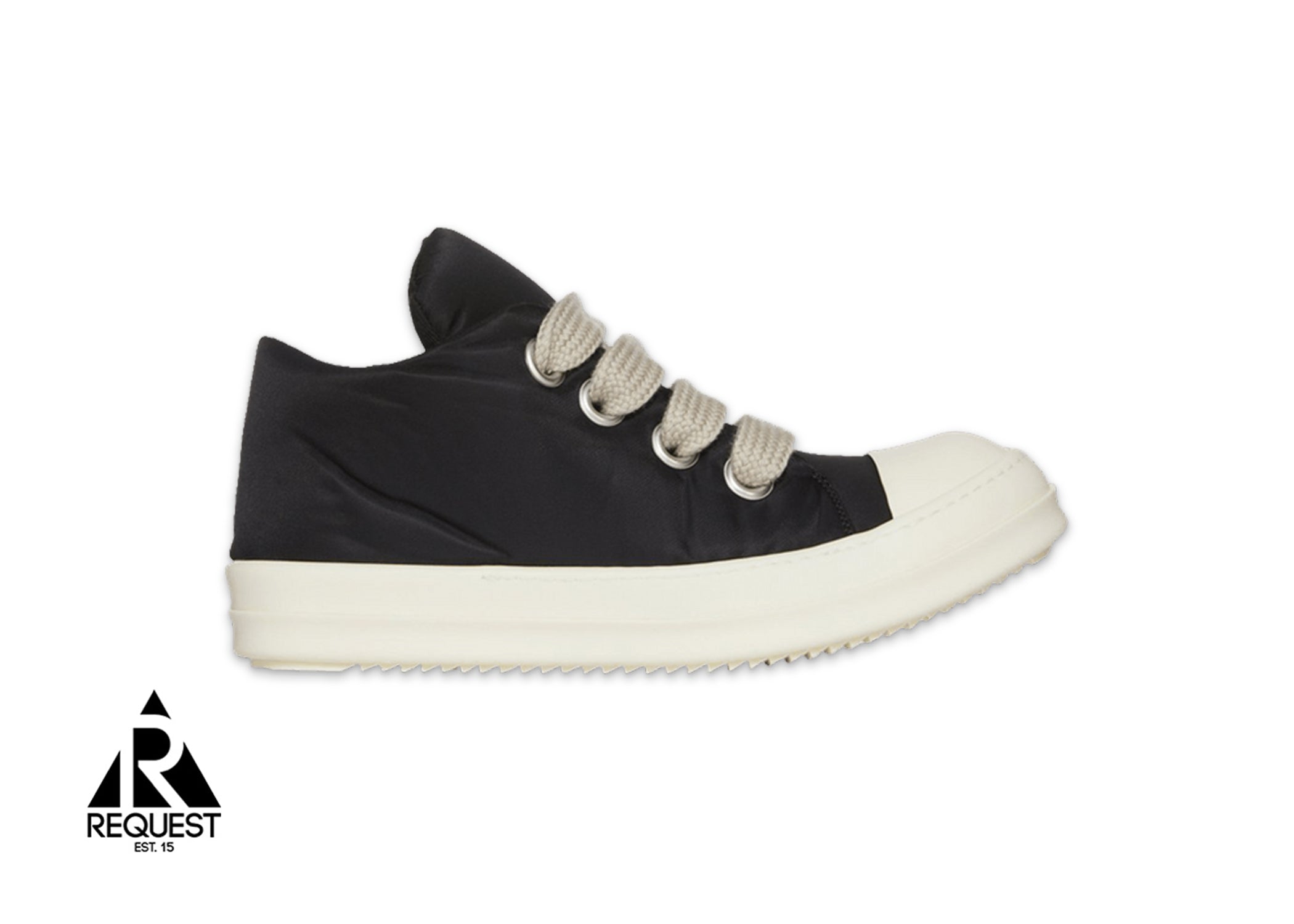 Rick Owens DRKSHDW Ramones Padded Nylon Jumbo Lace Low "Black"