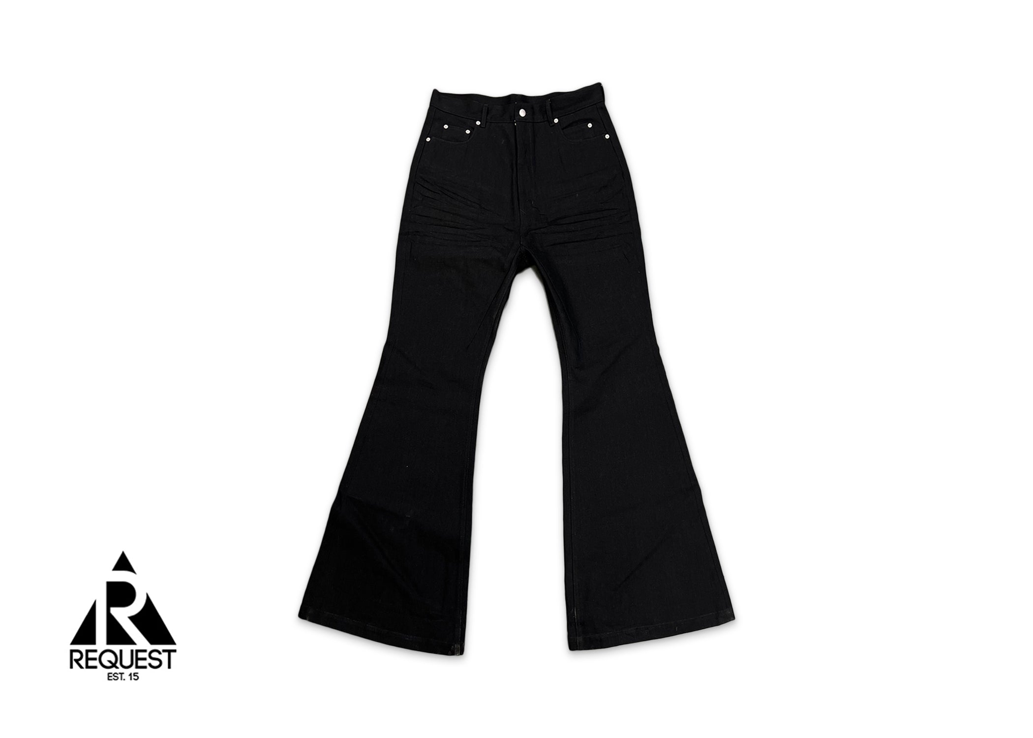 Rick Owens Luxor Bolan 16oz Selvedge Denim "Black"