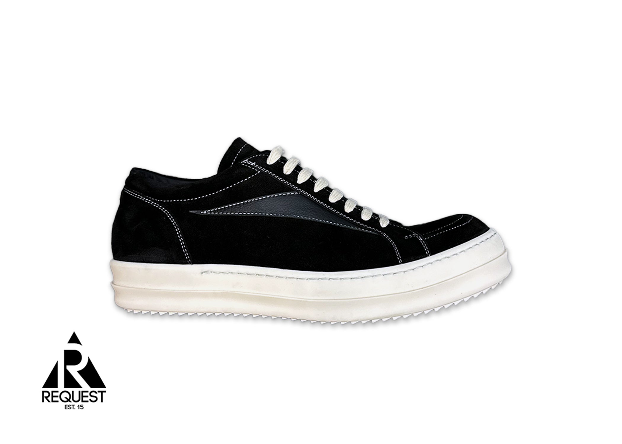 Rick Owens Vintage Low Sneaks "Black On Black"