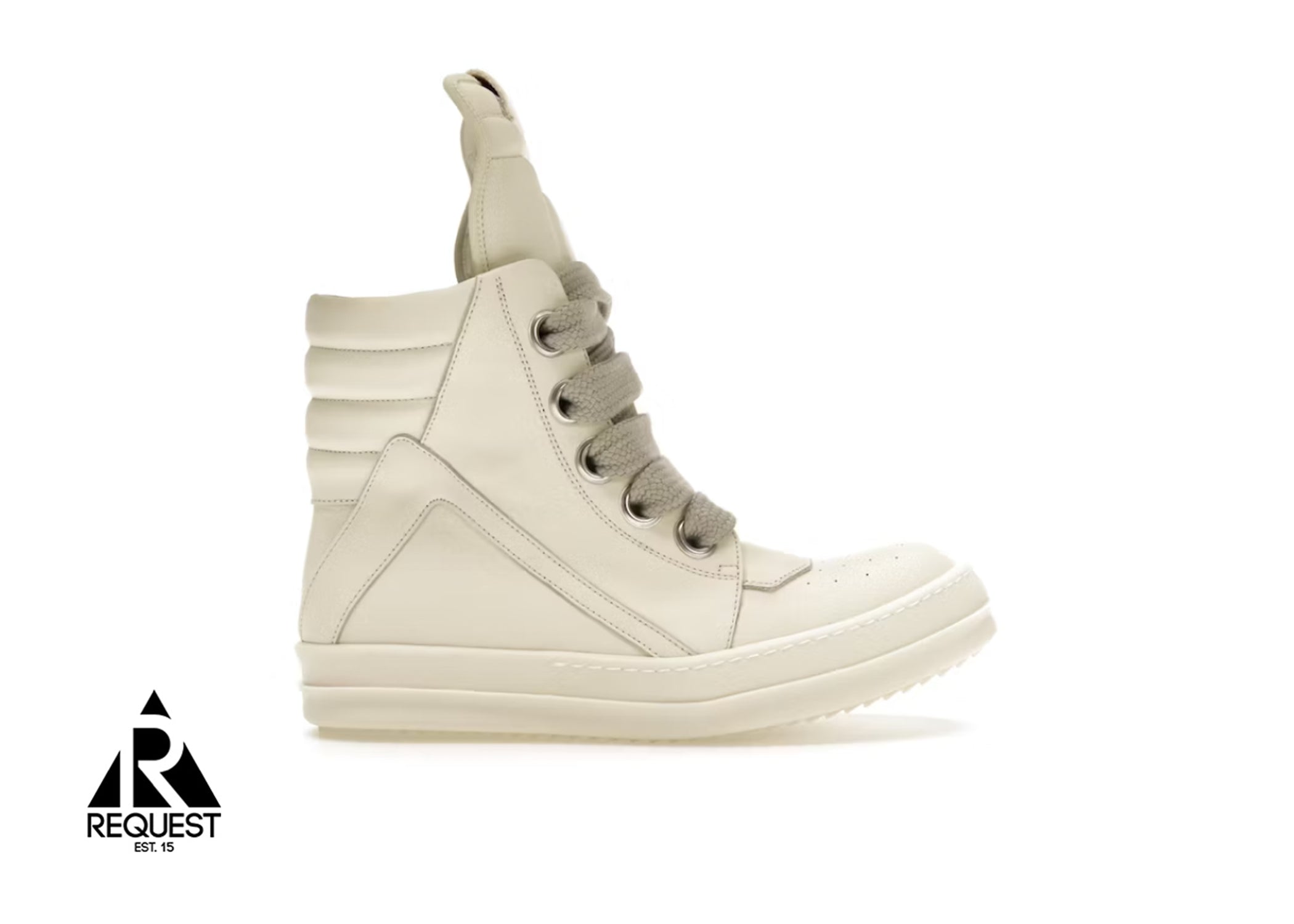 Rick Owens Lido Jumbo Lace Geobasket "Triple Milk" (W)