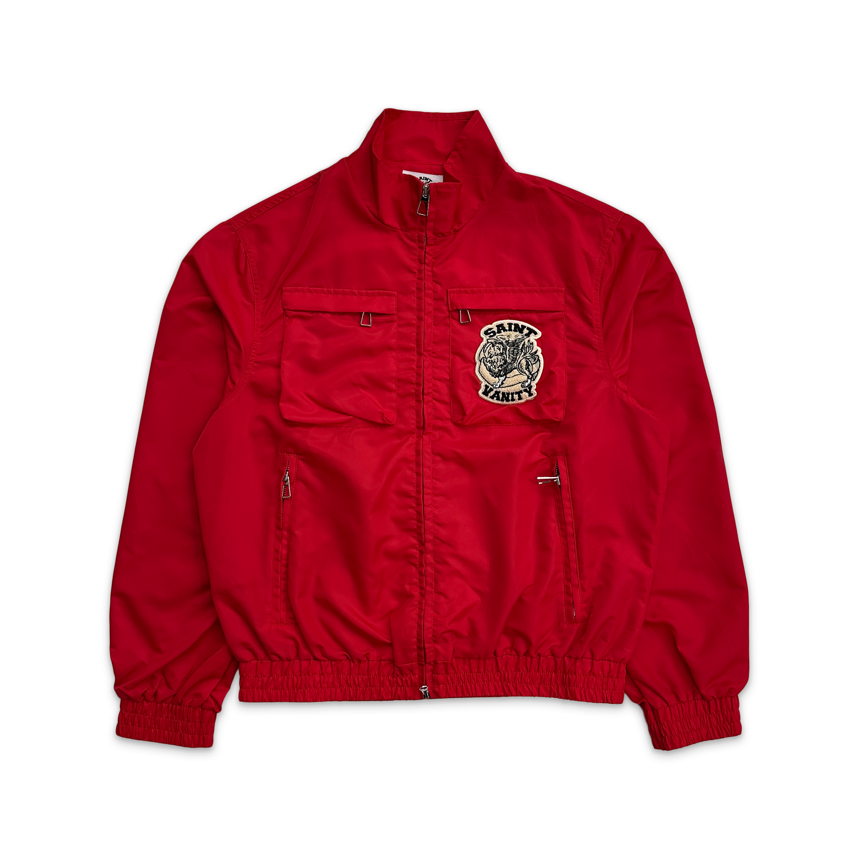Saint Vanity, Nylon Cargo Jacket "Red"