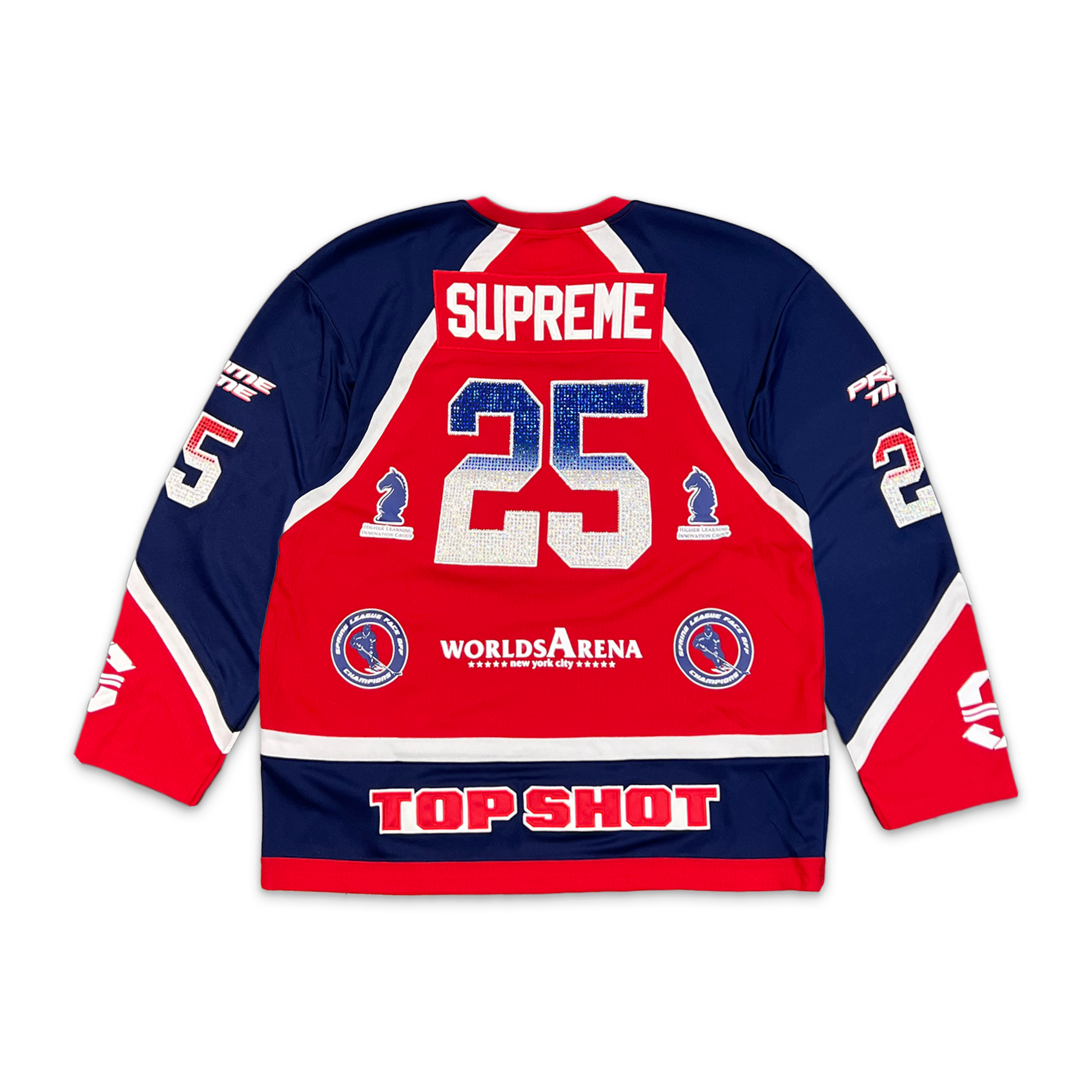 Supreme, Rhinestone Hockey Jersey "Red"