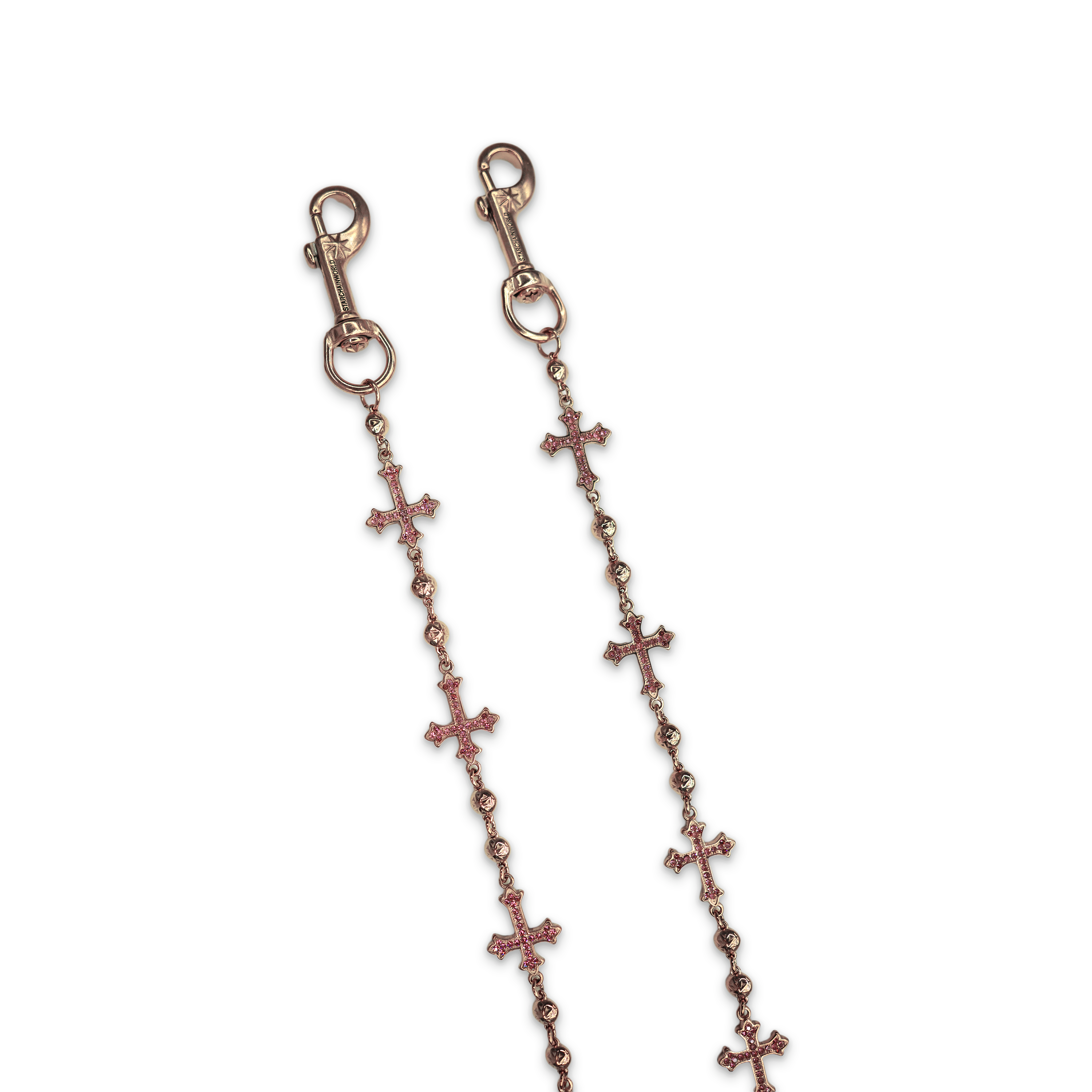 Starchain World, Rose Gold Cross Wallet Chain