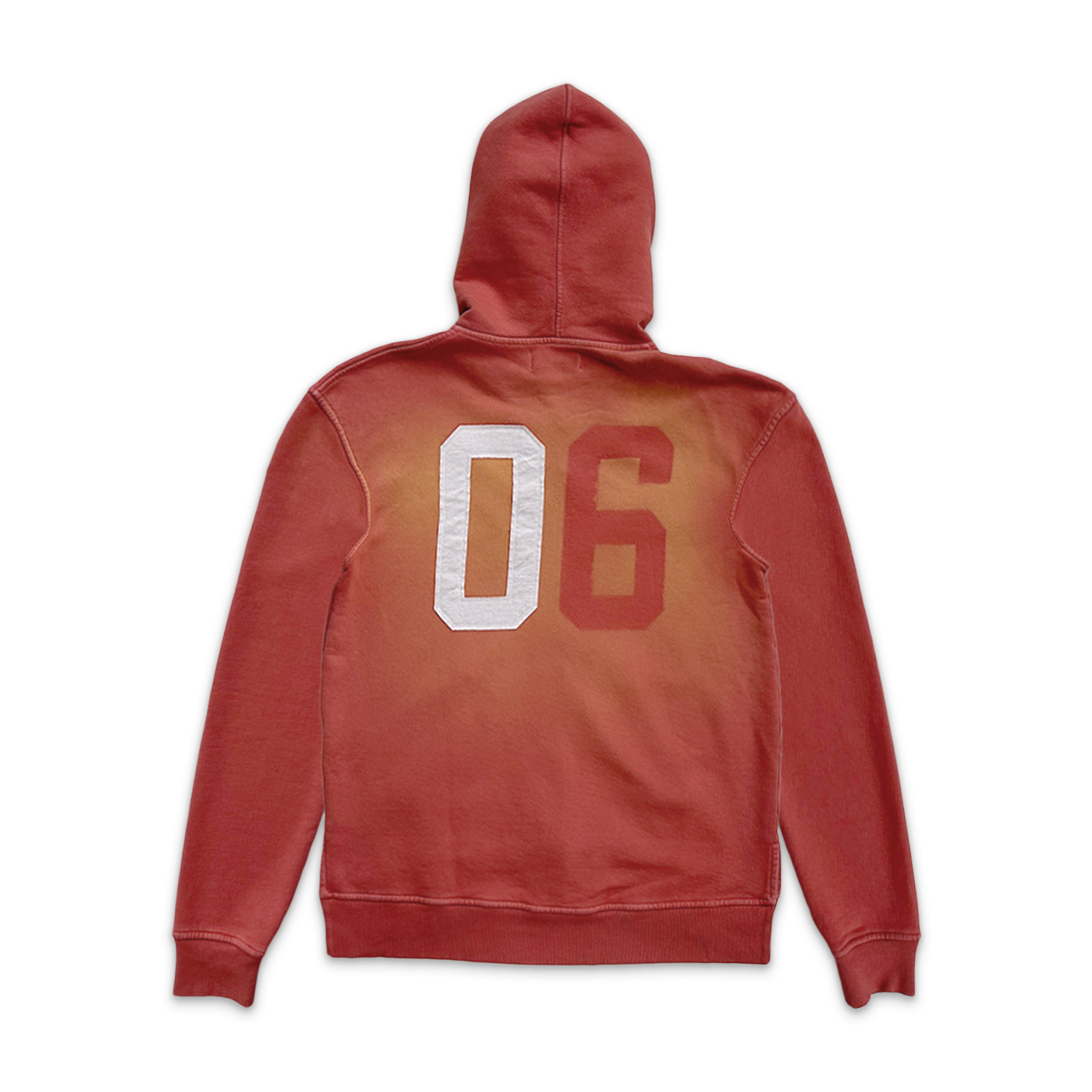 Philip Zip Up Hoodie "Aged Red"