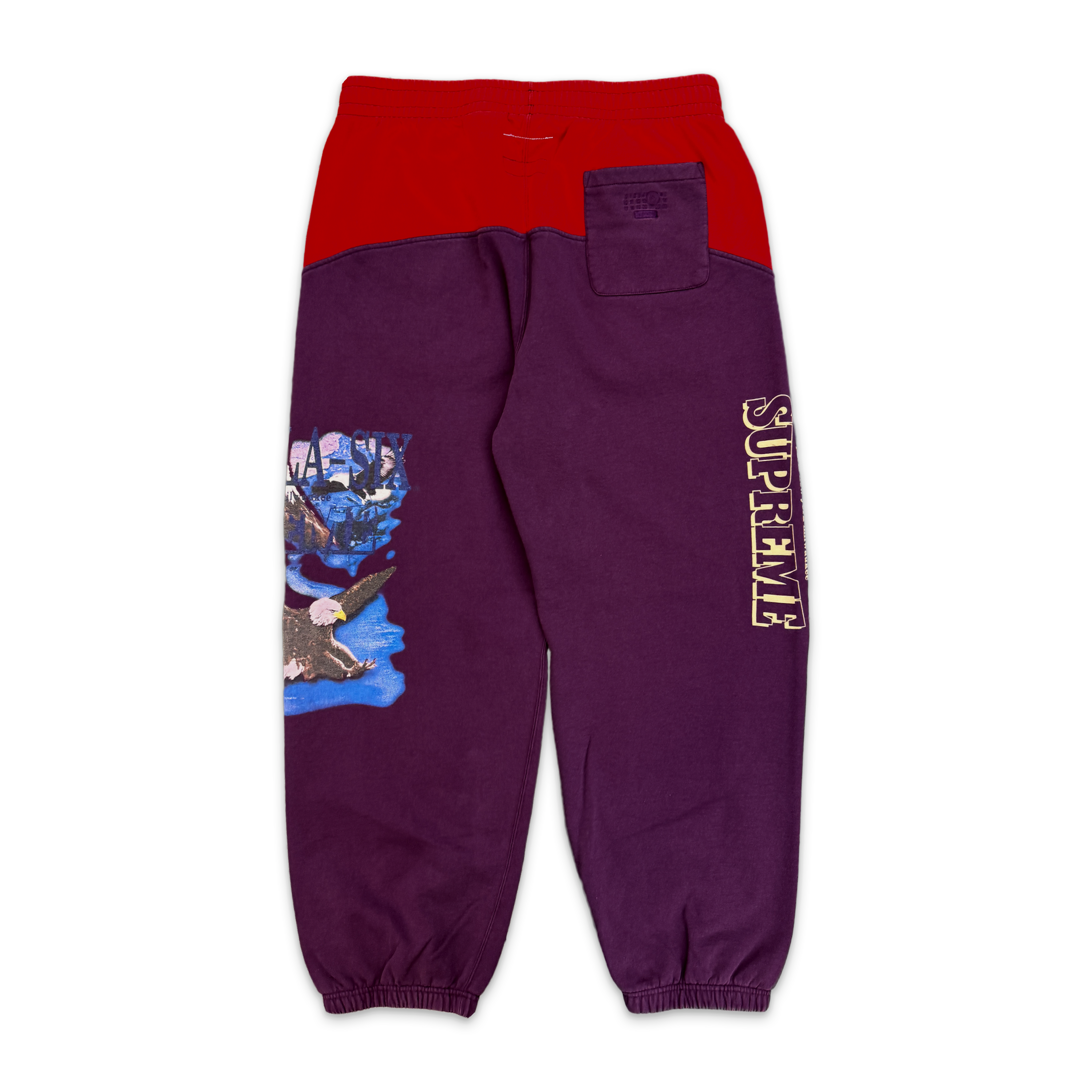 Supreme, MM6 Maison Margiela Eagle Sweatpants "Purple/Red" SS26