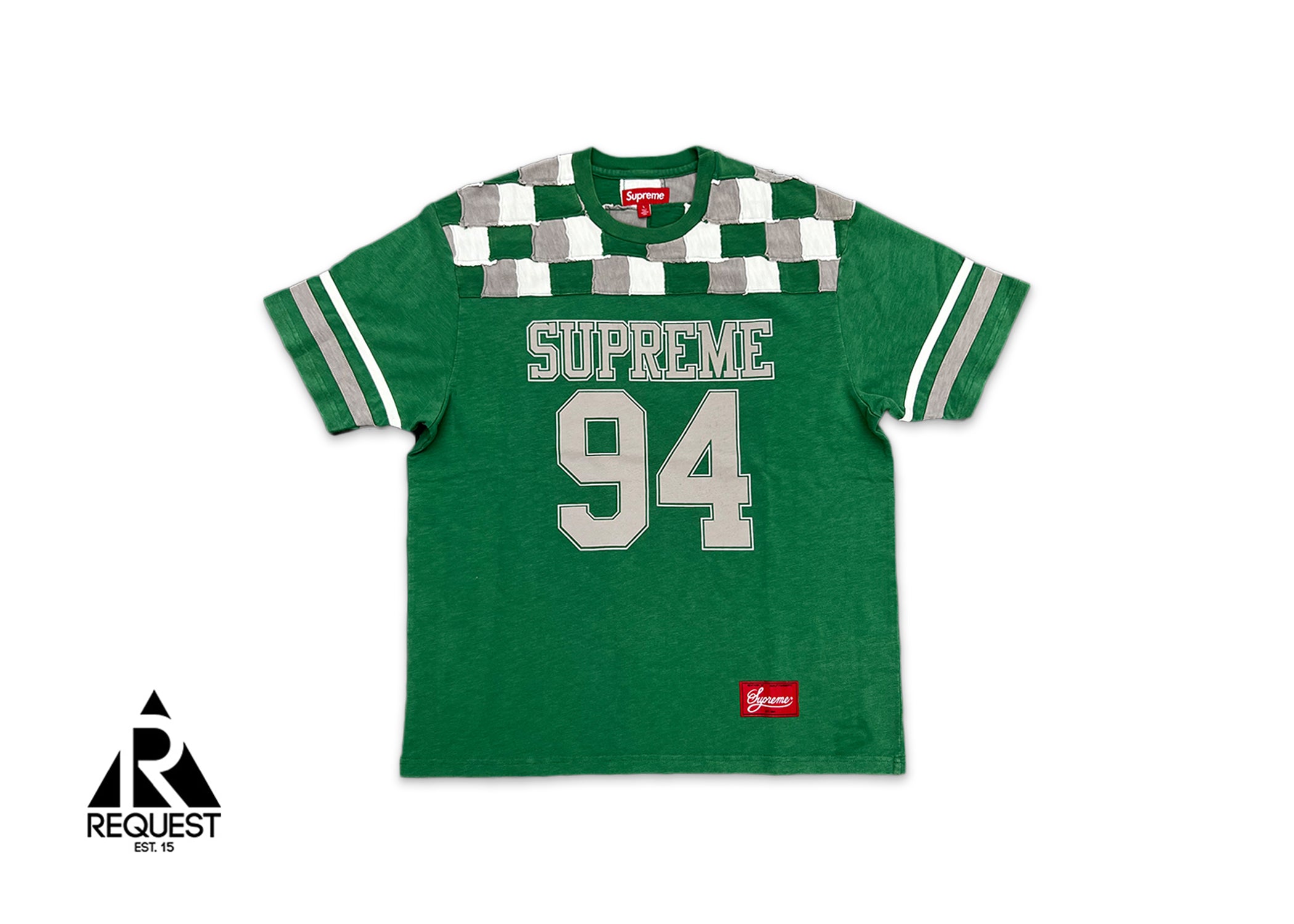 Supreme, Raw Edge Football Tee "Green"