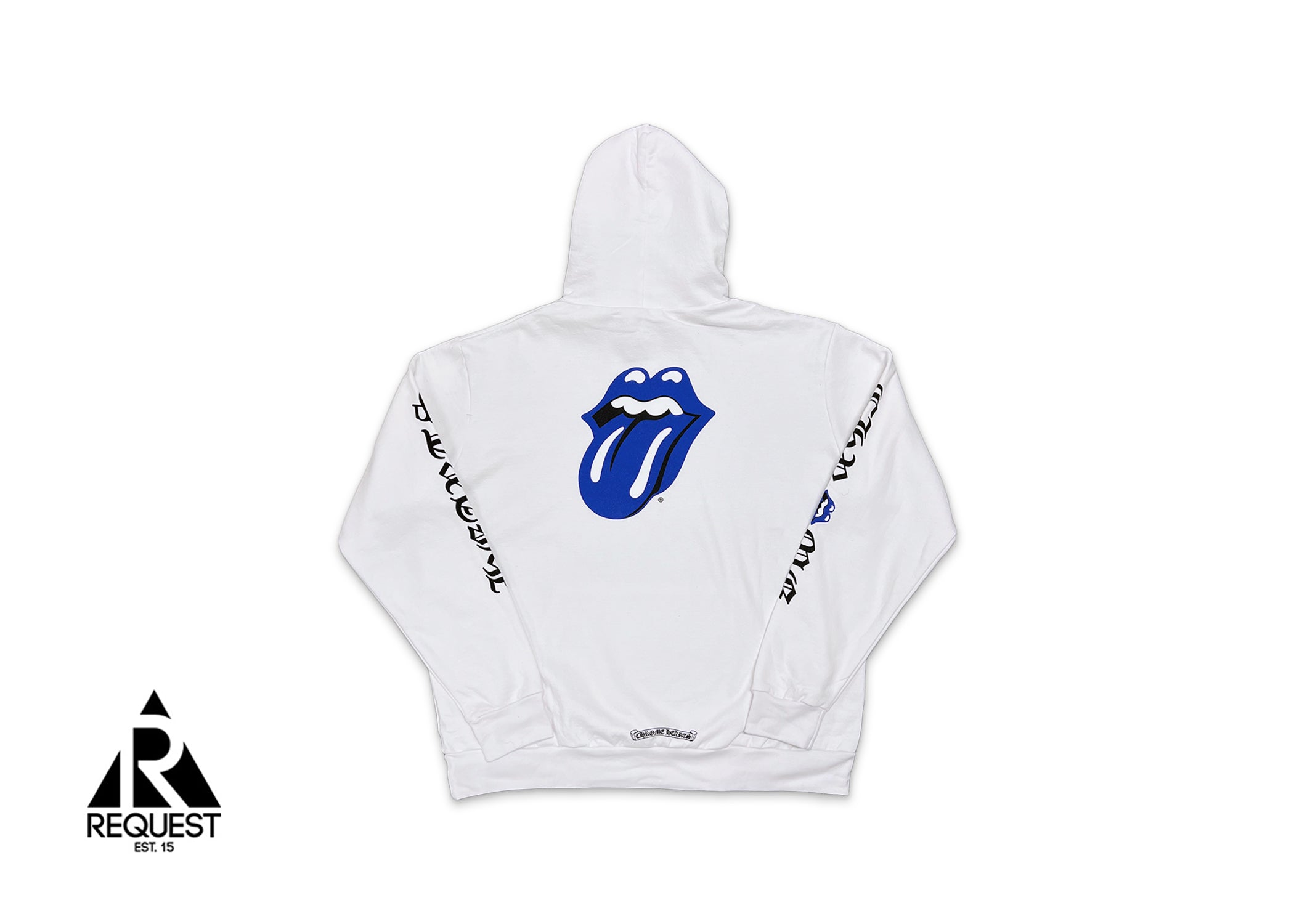 Chrome Hearts, Online Exclusive Rolling Stones Hoodie "White/Blue"