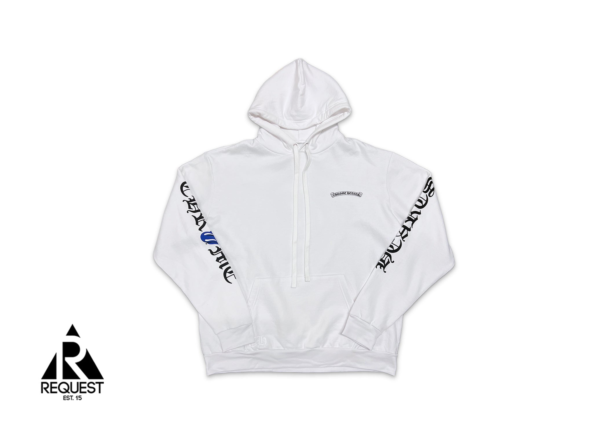 Chrome Hearts, Online Exclusive Rolling Stones Hoodie "White/Blue"