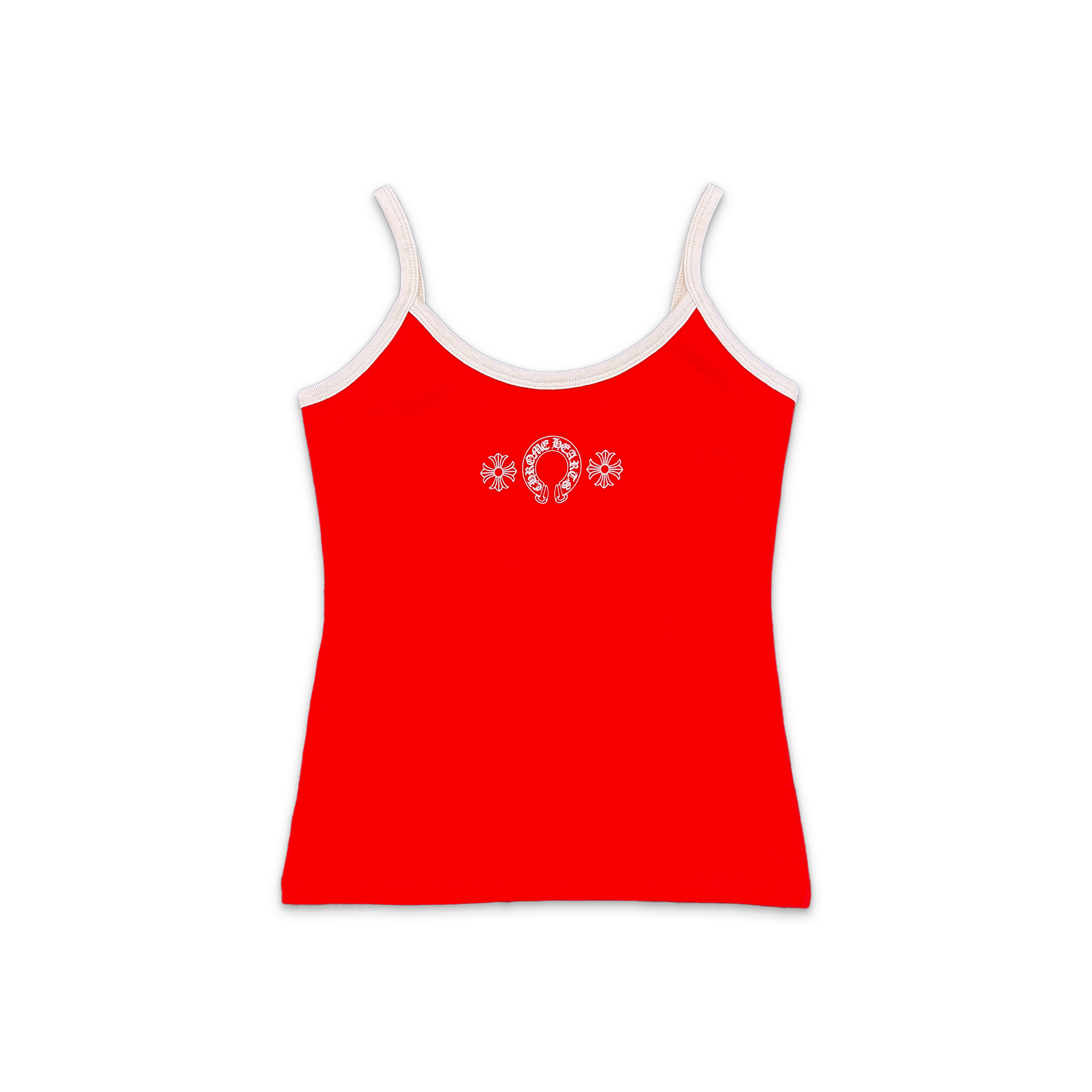 Chrome Hearts, Horseshoe Logo Camisole Tank Top "Red"