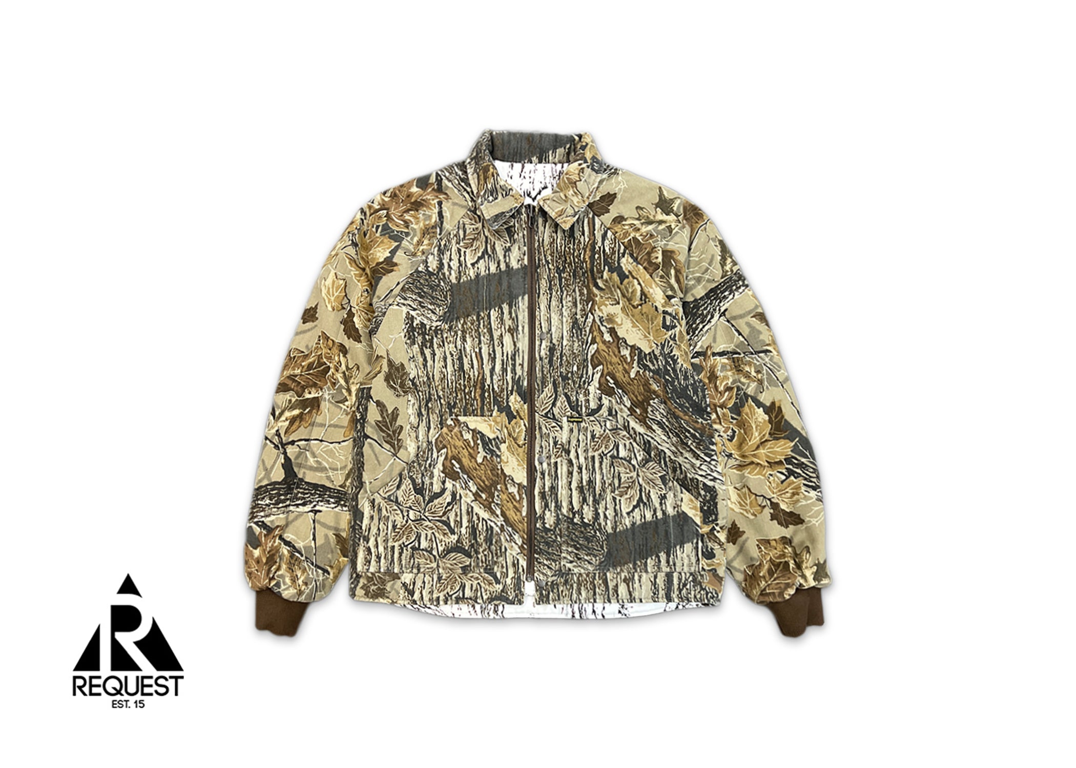 Supreme, x RealTree Reversible Quilted Work Jacket "Snow Camo"