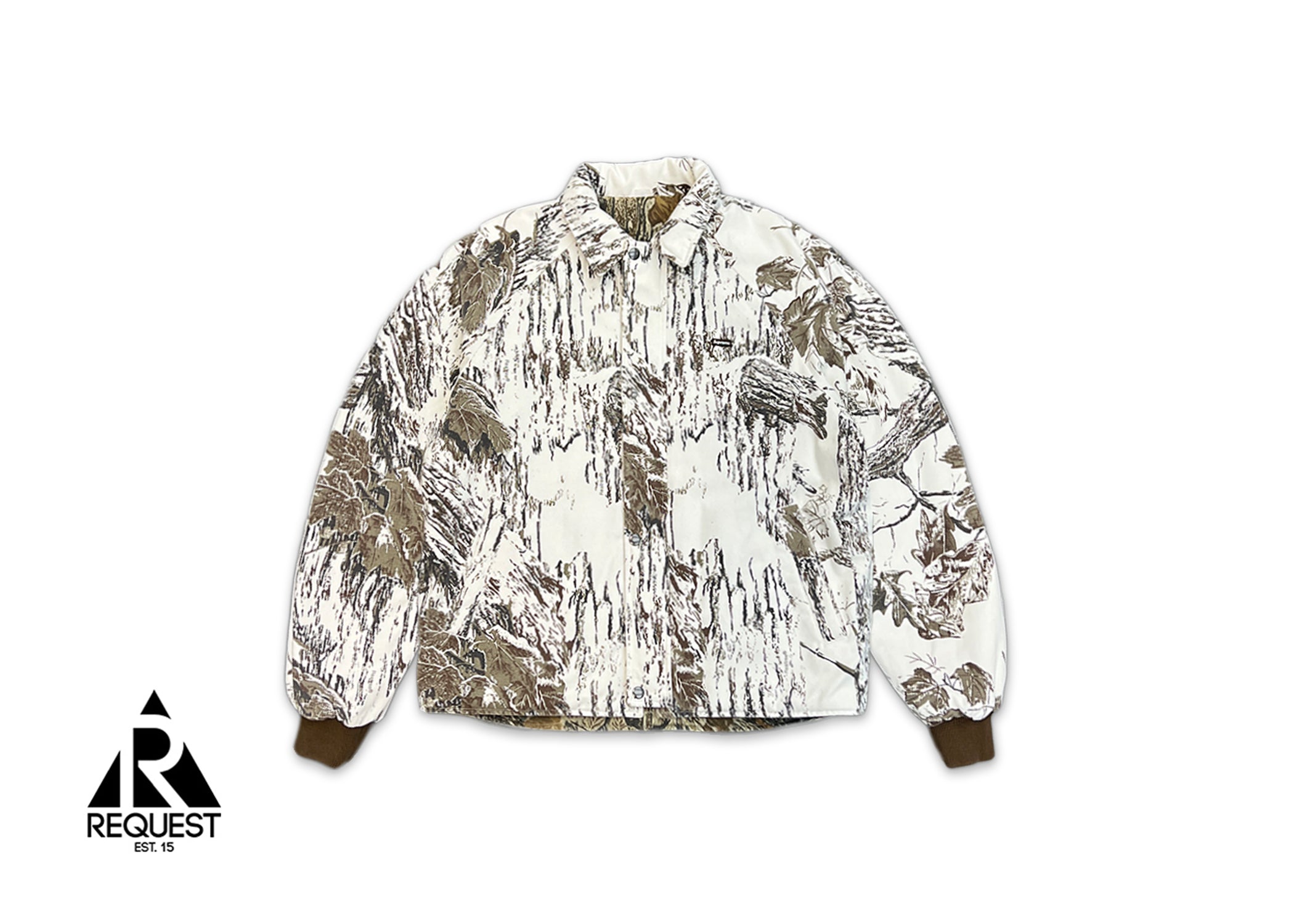 Supreme, x RealTree Reversible Quilted Work Jacket "Snow Camo"
