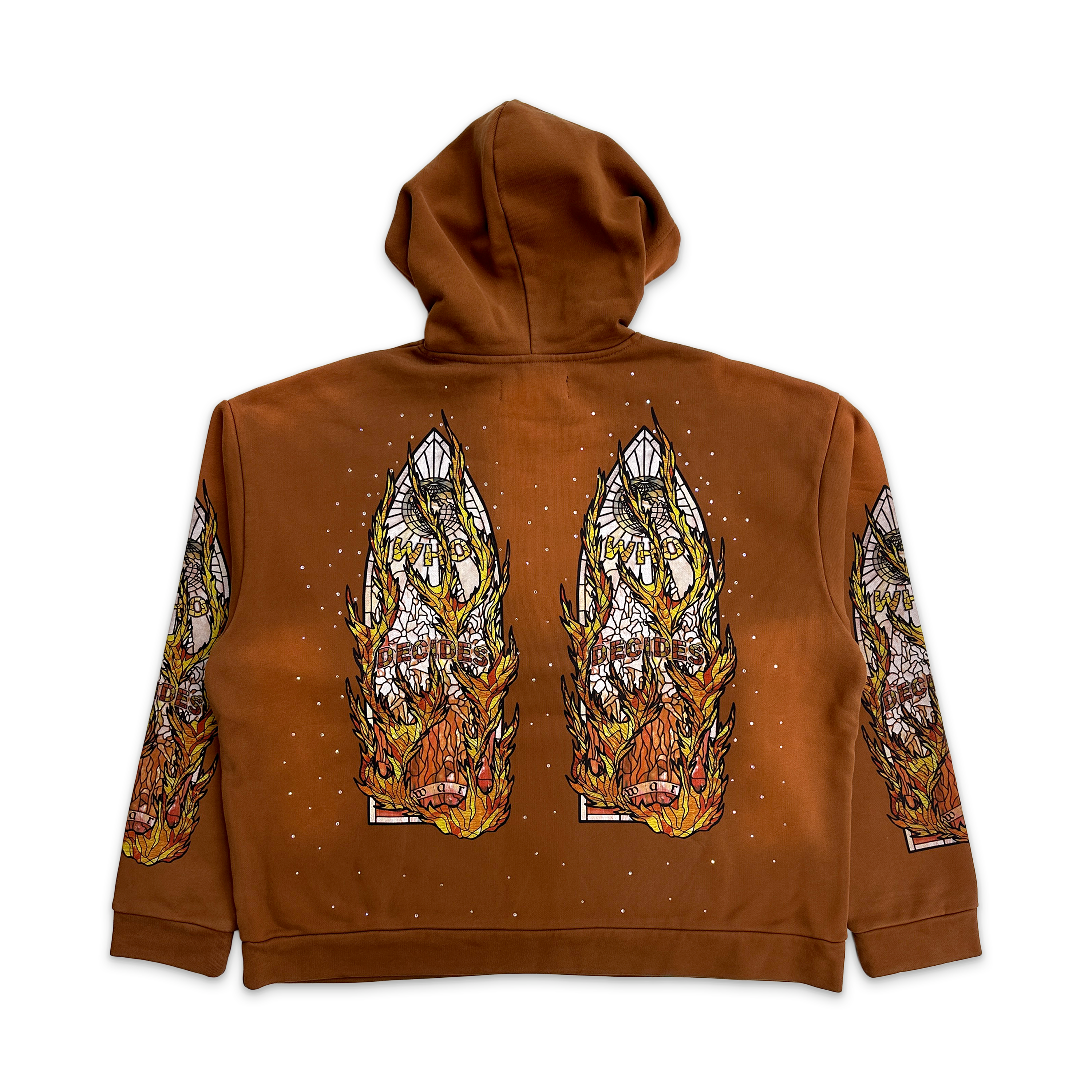 Flame Glass Hooded Pullover "Rust"