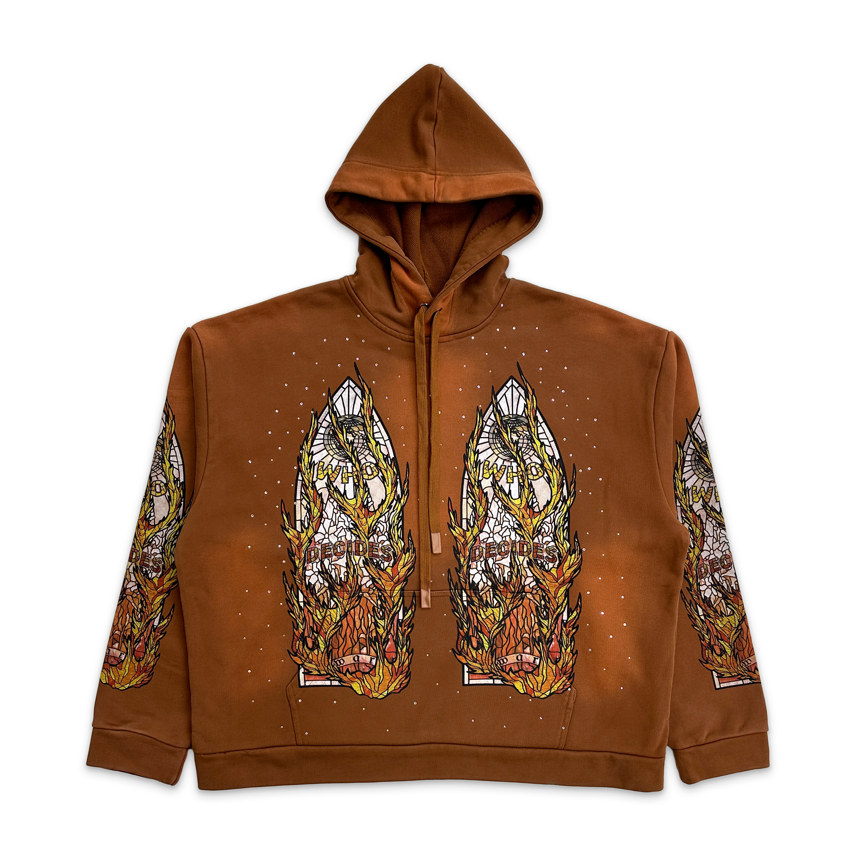 Flame Glass Hooded Pullover "Rust"