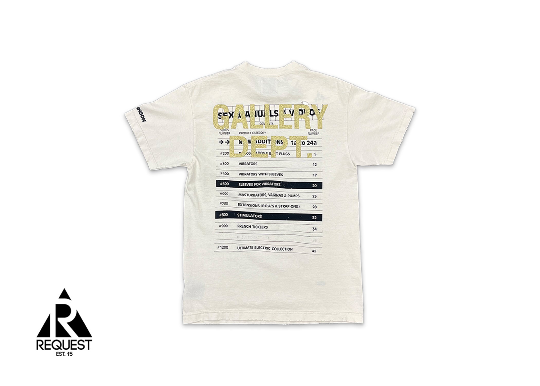 Gallery Dept. Doc Johnson Positions Tee "Cream"