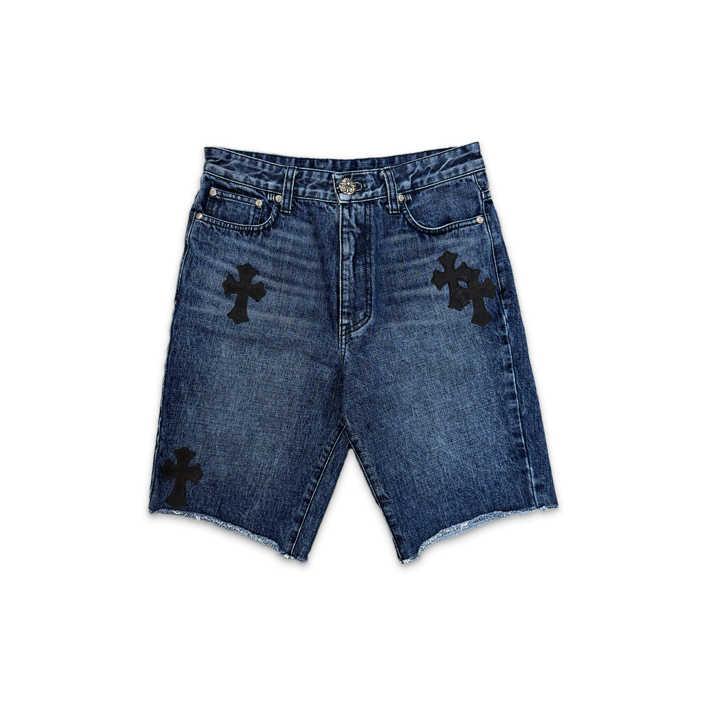 即決専用価格★Chrome Hearts Shorts Cross Button Chrome Hearts Grey Cross Patch Shorts – Savonches