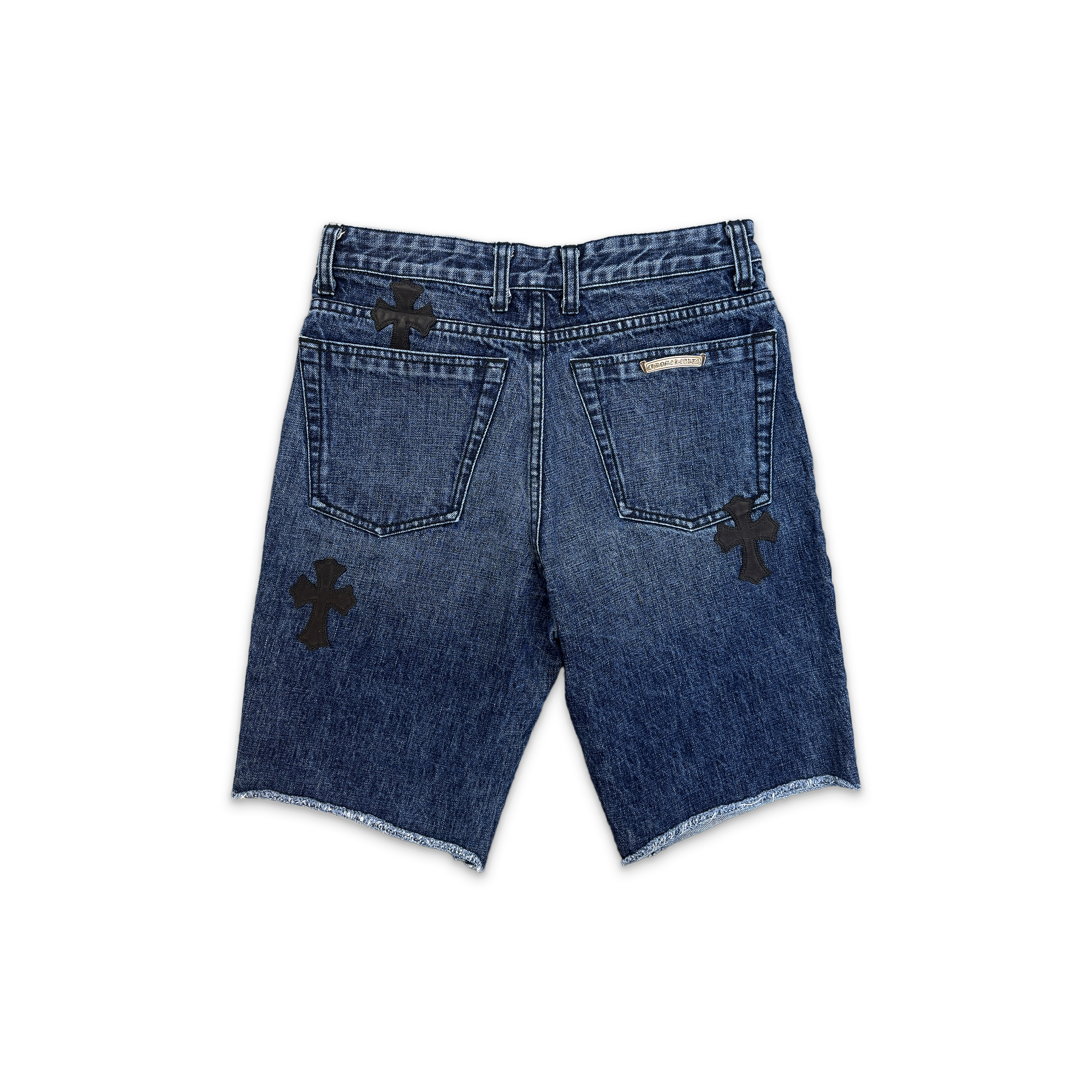 Chrome Hearts, Denim Shorts "Black Crosses"