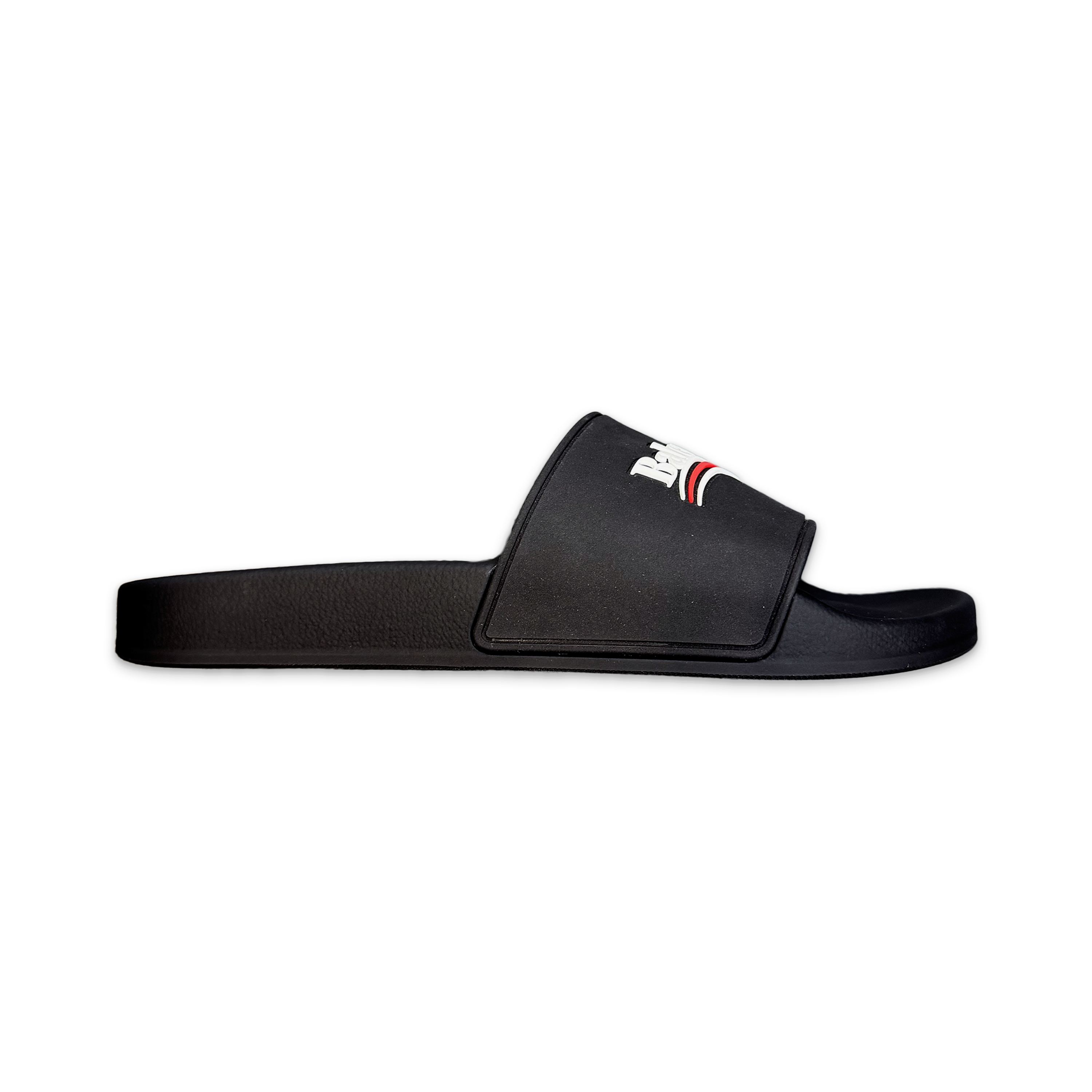 Balenciaga, Political Campaign Pool Slides "Black"