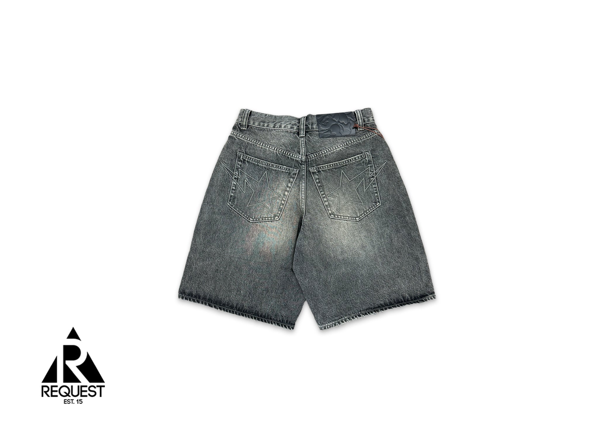 A Bathing Ape (BAPE), Twin Sta Denim Shorts "Black"