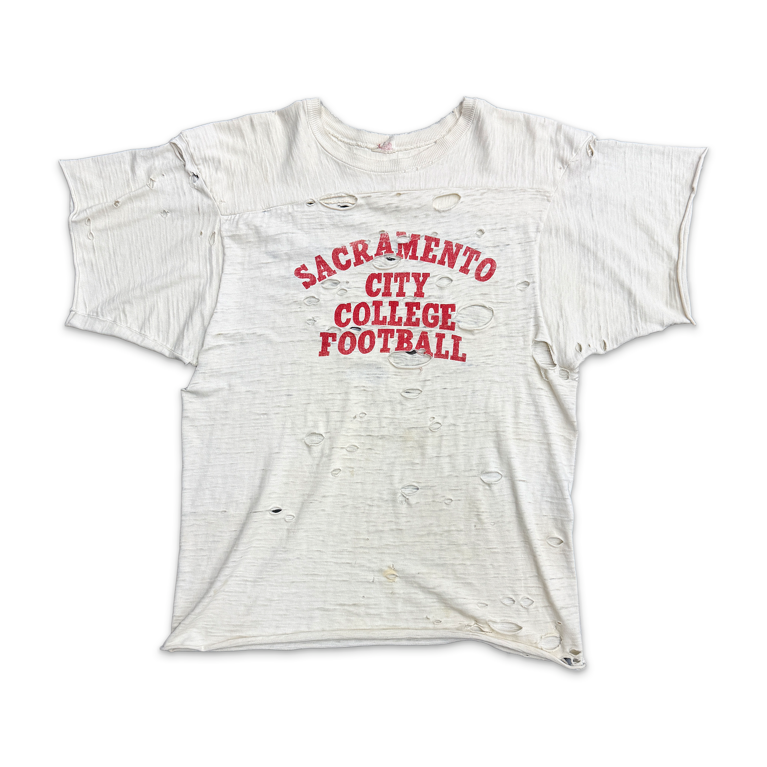 1960's Sacramento City College Football Shirt "Cream"