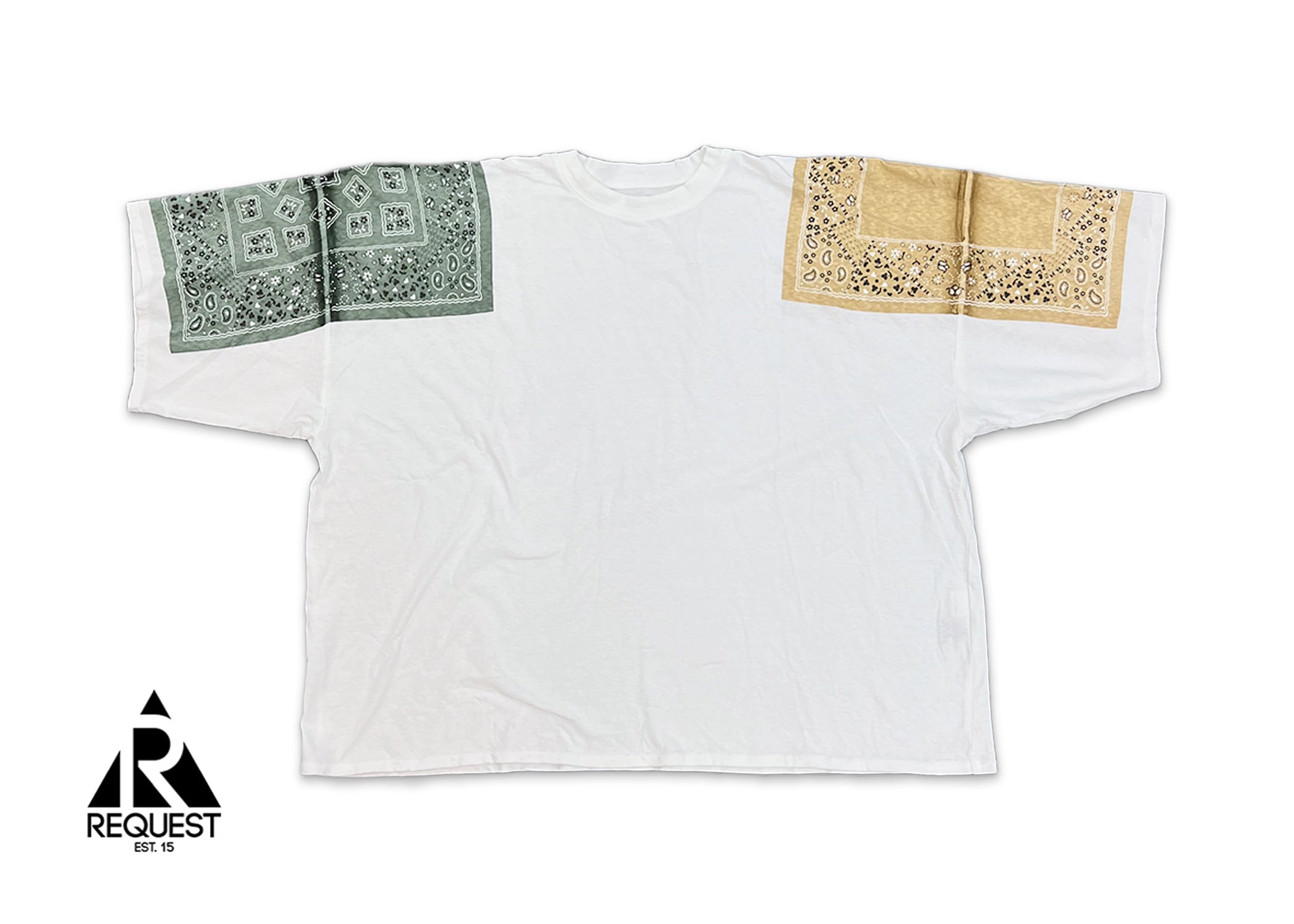 Kapital, Jersey Bandana Oversized Tee "Sage/Khaki"