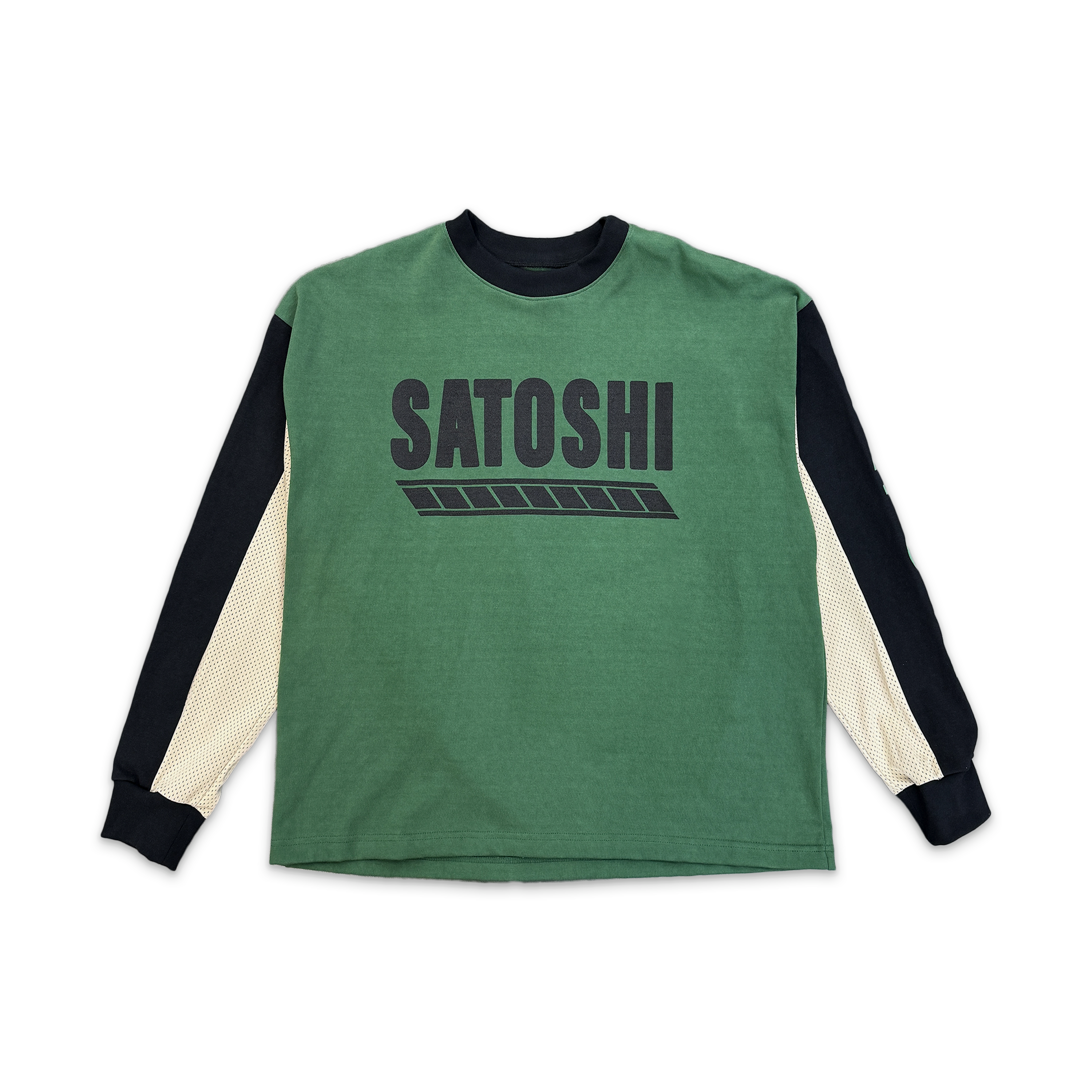 Satoshi Nakamoto, Racer Crewneck Sweater "Green"