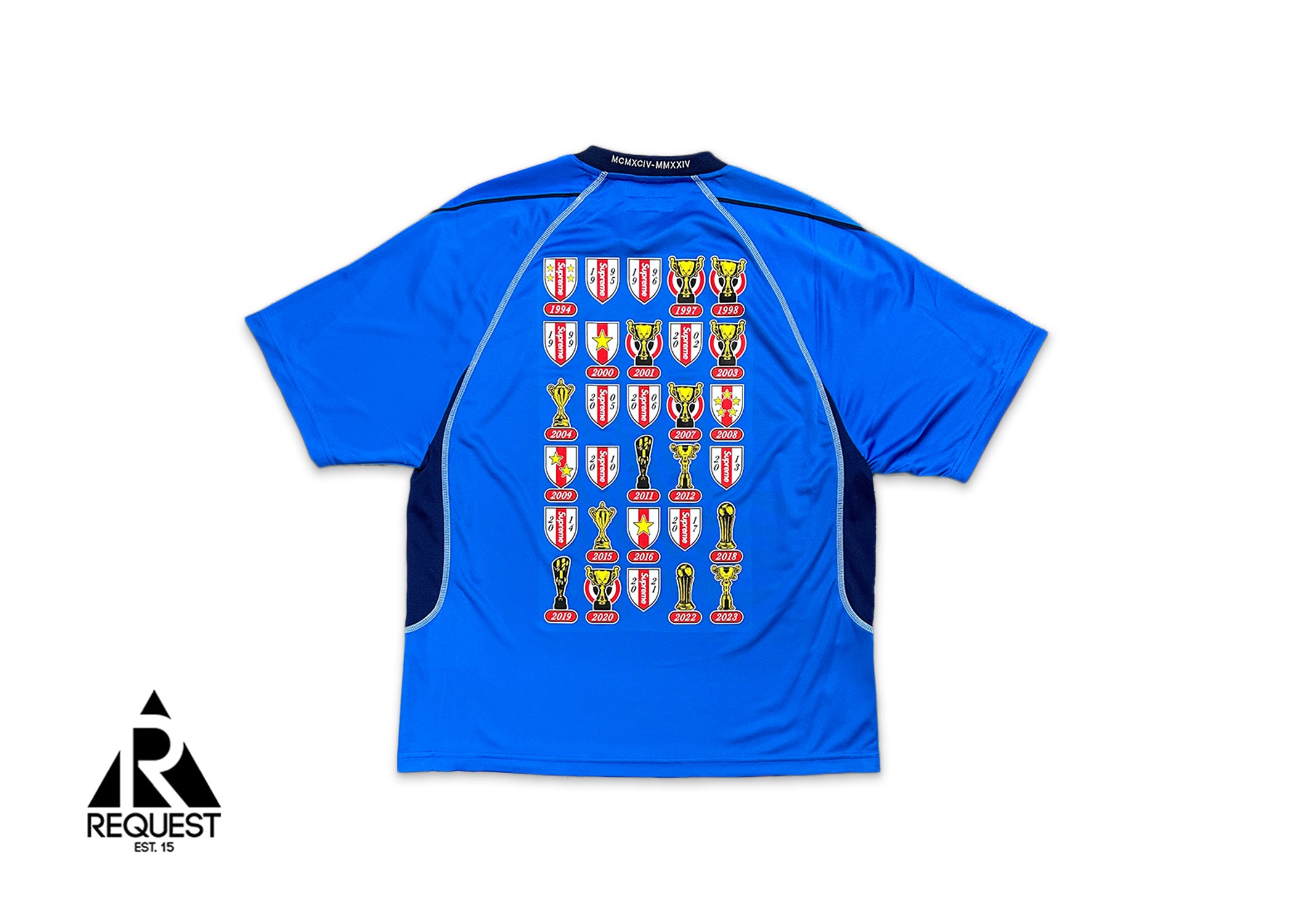 Supreme, Jacquard Soccer Jersey "Blue"